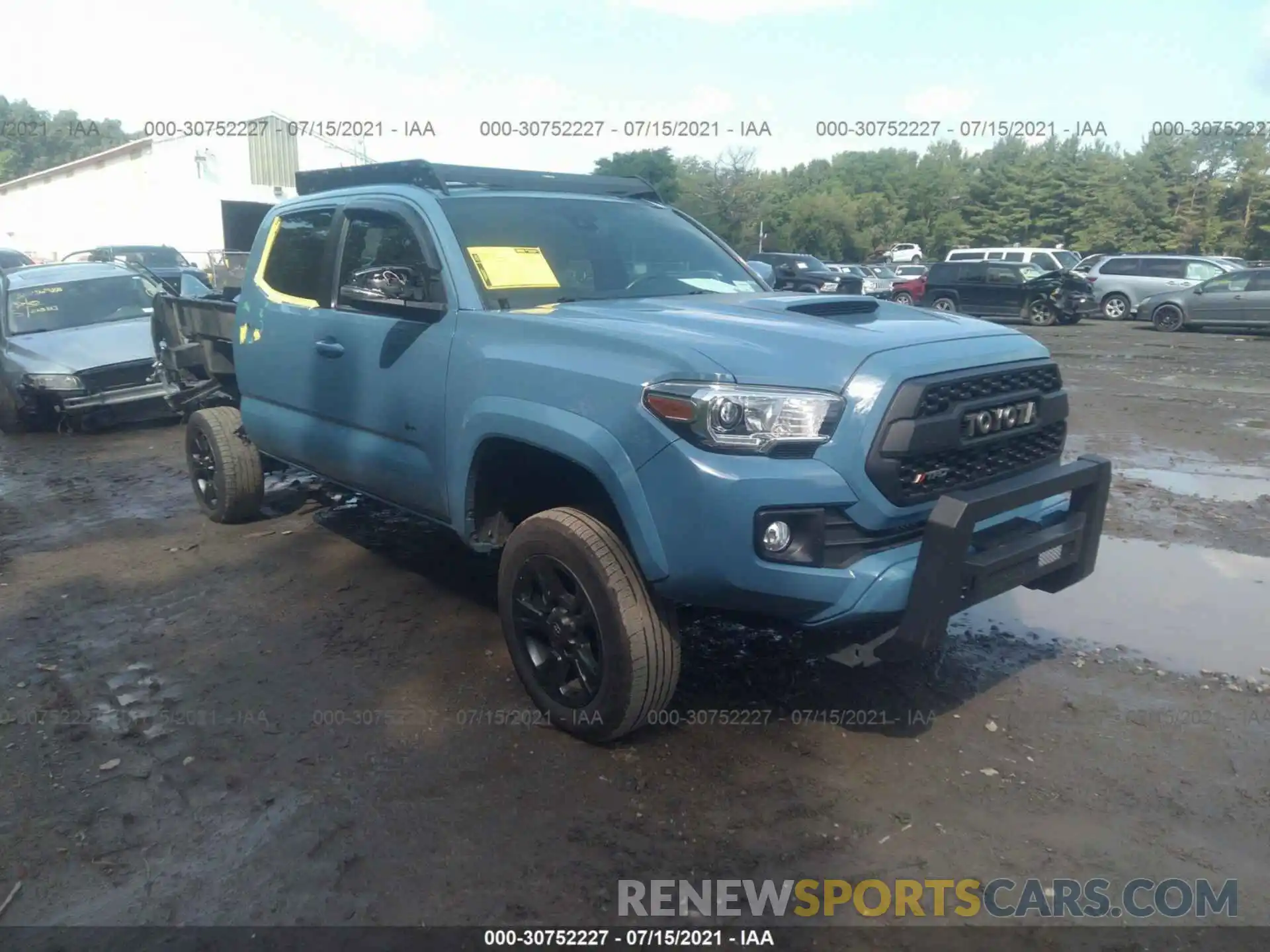 1 Photograph of a damaged car 3TMCZ5AN6KM223492 TOYOTA TACOMA 4WD 2019