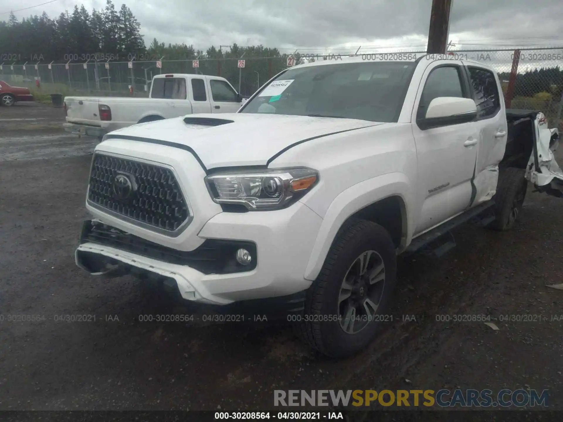 2 Photograph of a damaged car 3TMCZ5AN6KM224304 TOYOTA TACOMA 4WD 2019