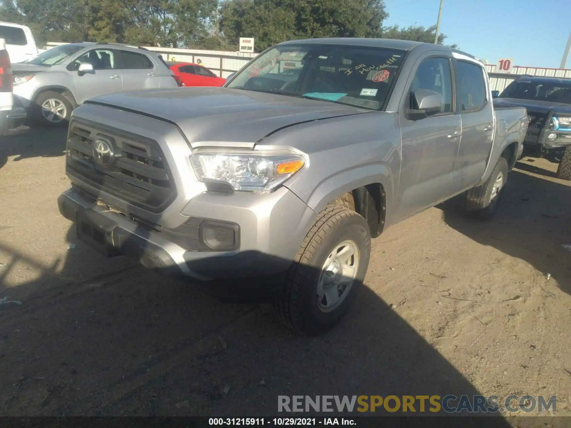 2 Photograph of a damaged car 3TMCZ5AN6KM225324 TOYOTA TACOMA 4WD 2019