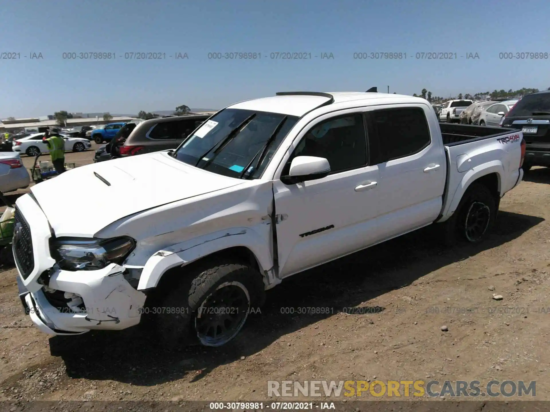 2 Photograph of a damaged car 3TMCZ5AN6KM225596 TOYOTA TACOMA 4WD 2019