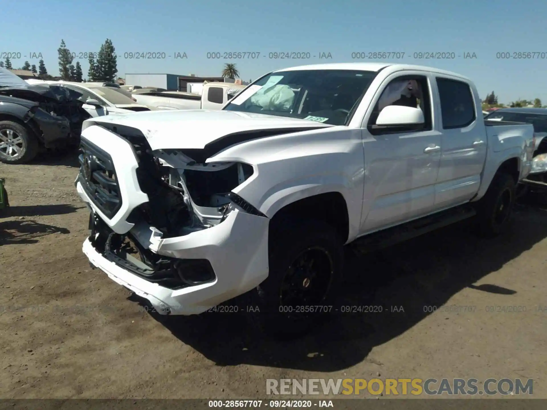 2 Photograph of a damaged car 3TMCZ5AN6KM232211 TOYOTA TACOMA 4WD 2019