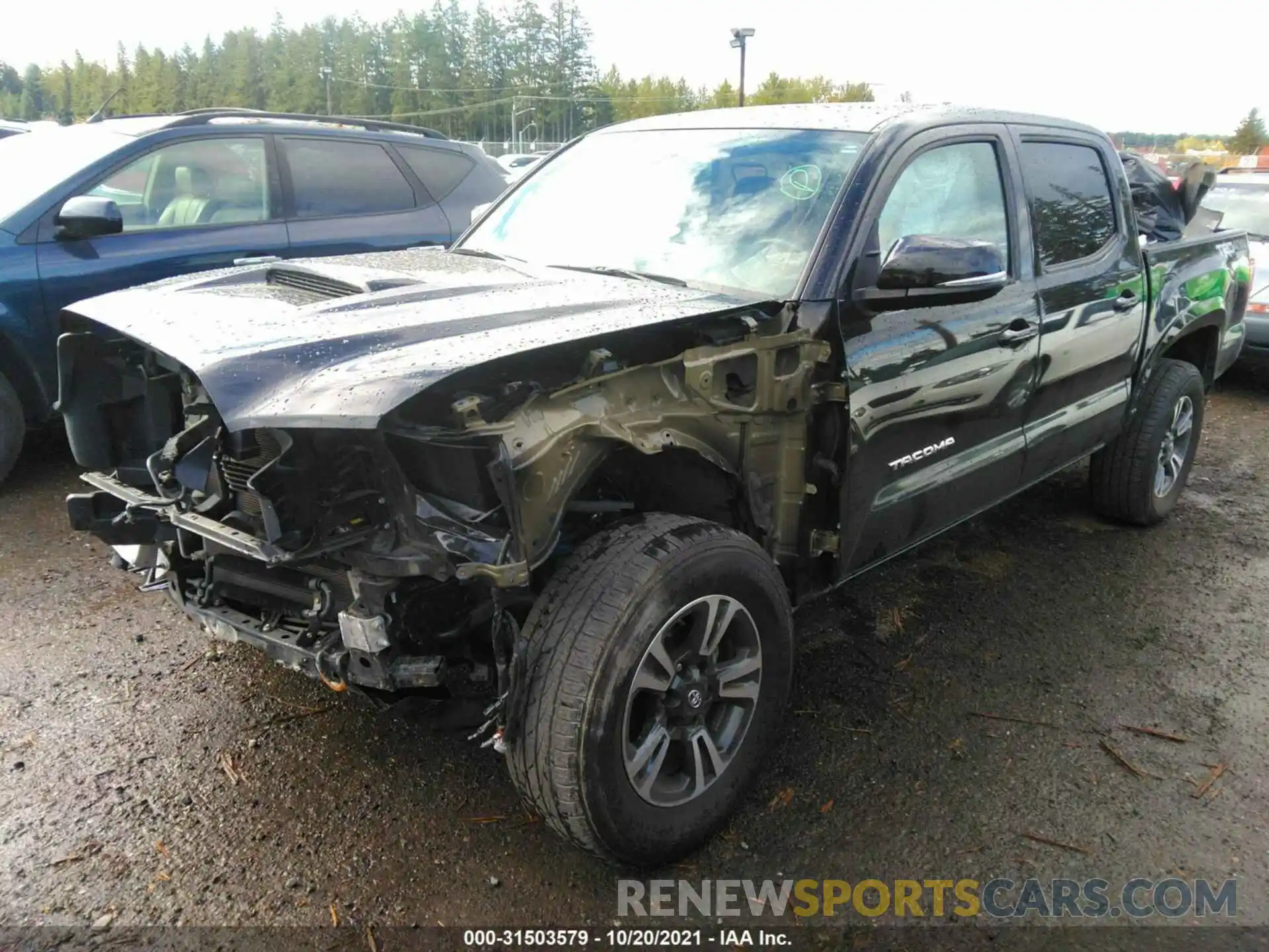 2 Photograph of a damaged car 3TMCZ5AN6KM232225 TOYOTA TACOMA 4WD 2019