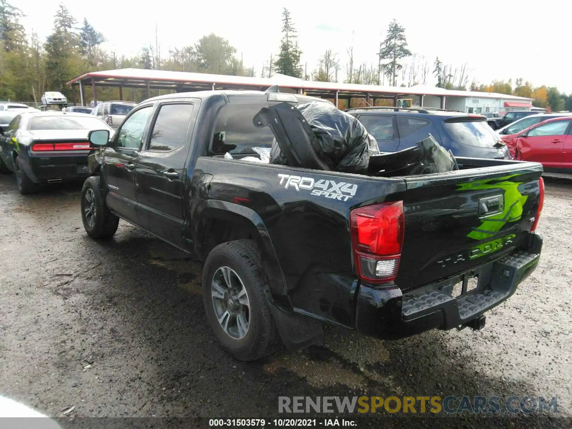 3 Photograph of a damaged car 3TMCZ5AN6KM232225 TOYOTA TACOMA 4WD 2019