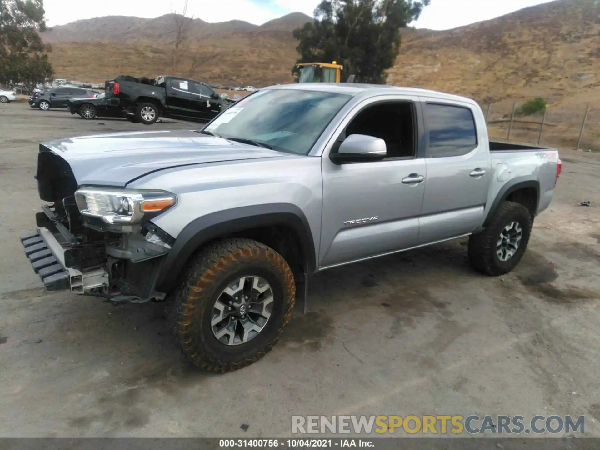 2 Photograph of a damaged car 3TMCZ5AN6KM235299 TOYOTA TACOMA 4WD 2019