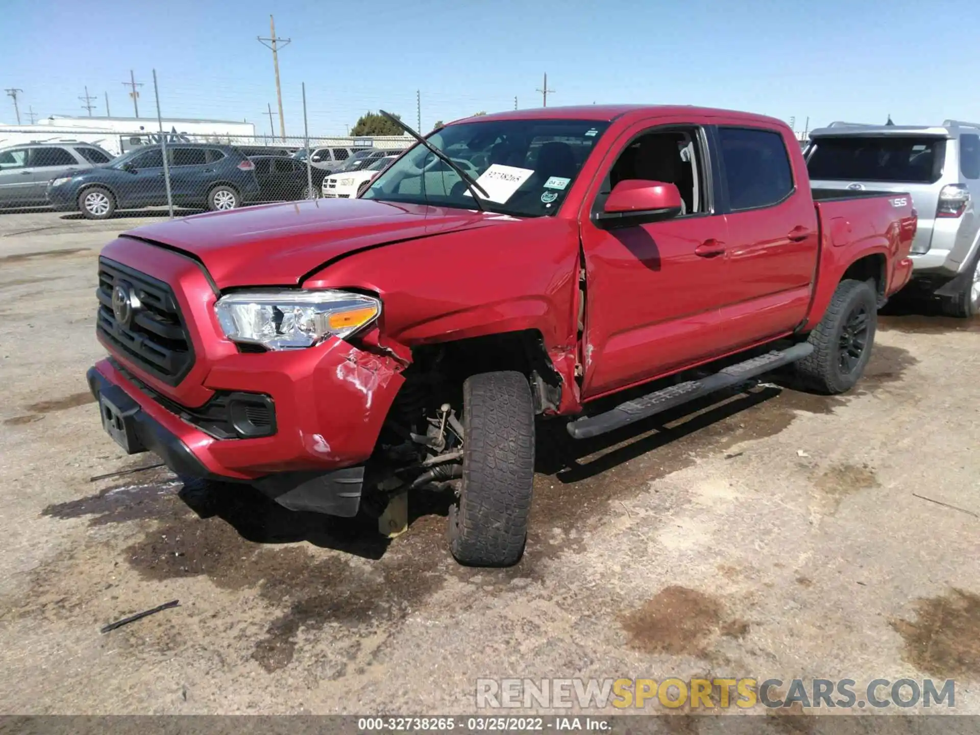 2 Photograph of a damaged car 3TMCZ5AN6KM241992 TOYOTA TACOMA 4WD 2019