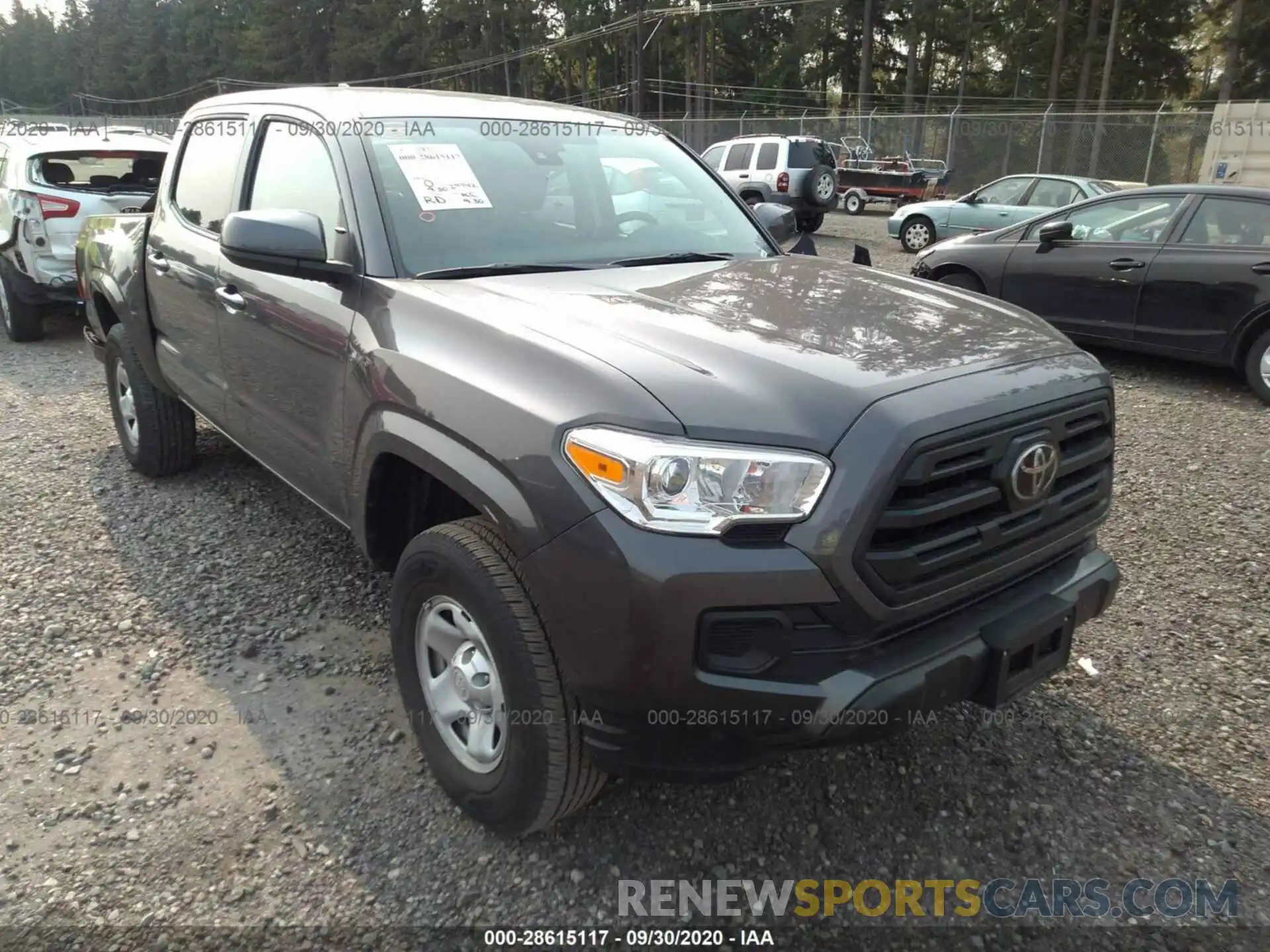 1 Photograph of a damaged car 3TMCZ5AN6KM248781 TOYOTA TACOMA 4WD 2019