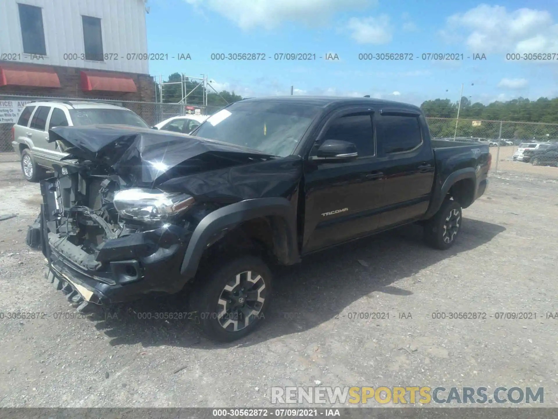 2 Photograph of a damaged car 3TMCZ5AN6KM252362 TOYOTA TACOMA 4WD 2019