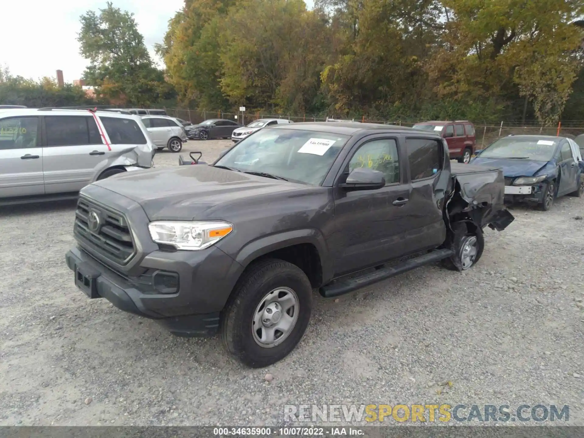 2 Photograph of a damaged car 3TMCZ5AN6KM266780 TOYOTA TACOMA 4WD 2019