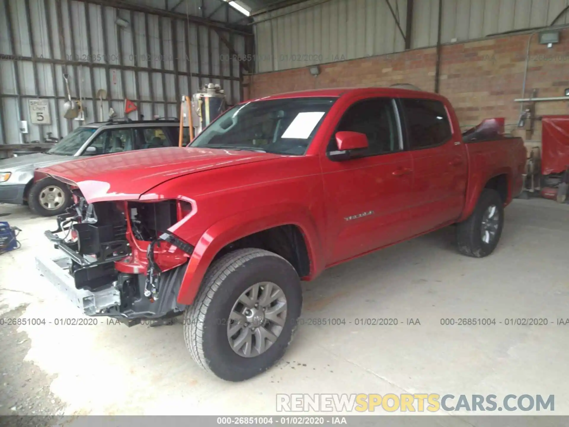 2 Photograph of a damaged car 3TMCZ5AN6KM278461 TOYOTA TACOMA 4WD 2019