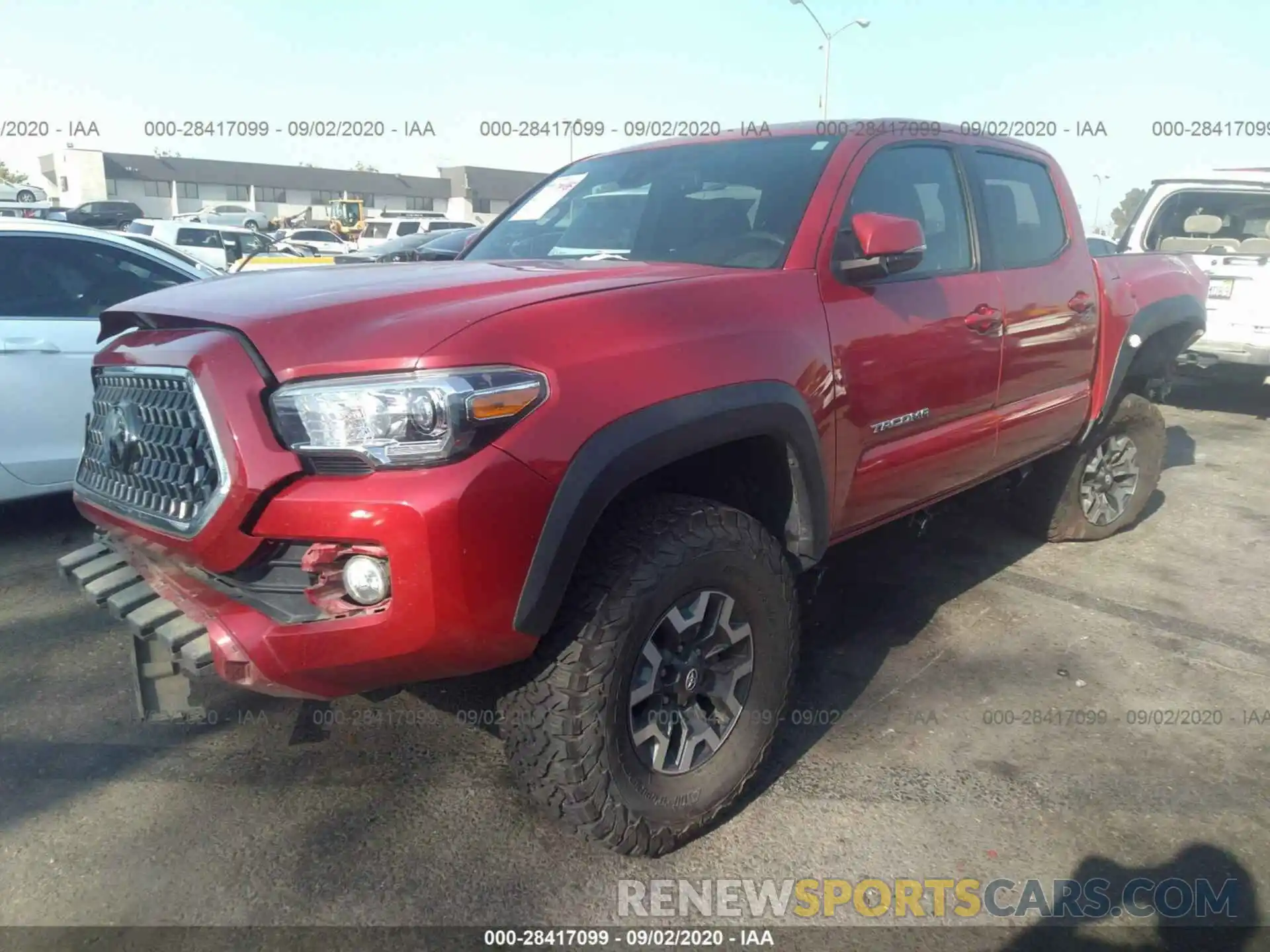 2 Photograph of a damaged car 3TMCZ5AN7KM194231 TOYOTA TACOMA 4WD 2019