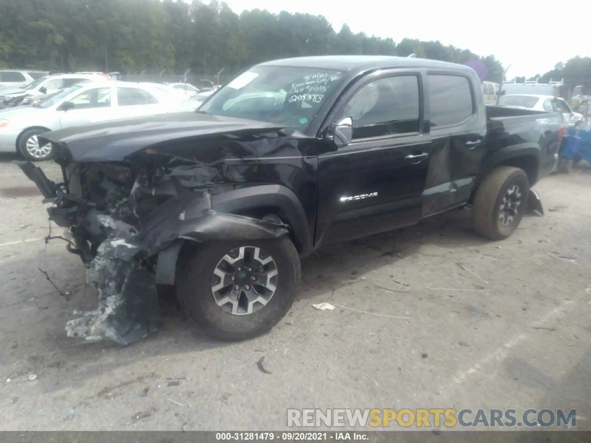 2 Photograph of a damaged car 3TMCZ5AN7KM205583 TOYOTA TACOMA 4WD 2019