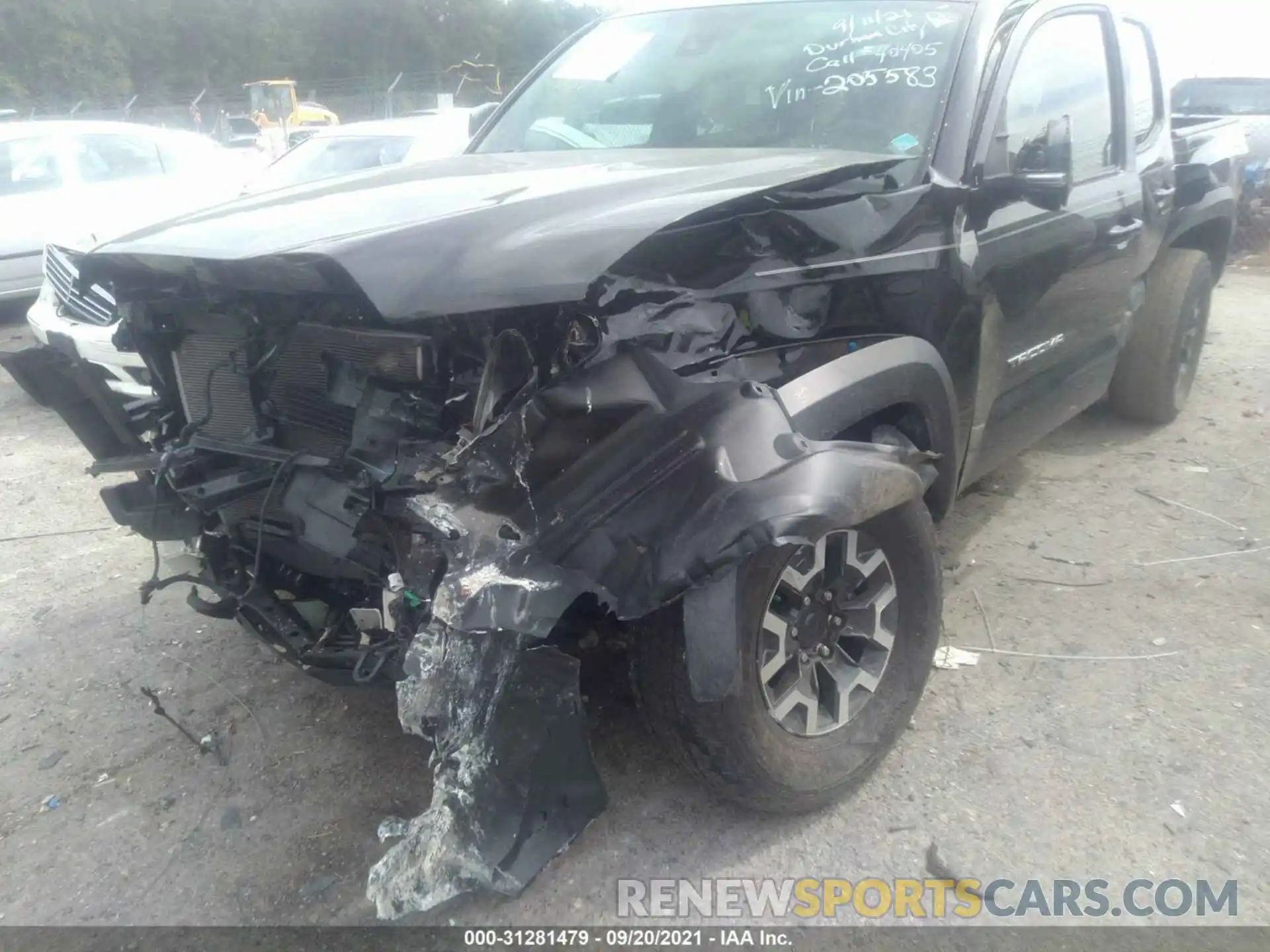 6 Photograph of a damaged car 3TMCZ5AN7KM205583 TOYOTA TACOMA 4WD 2019