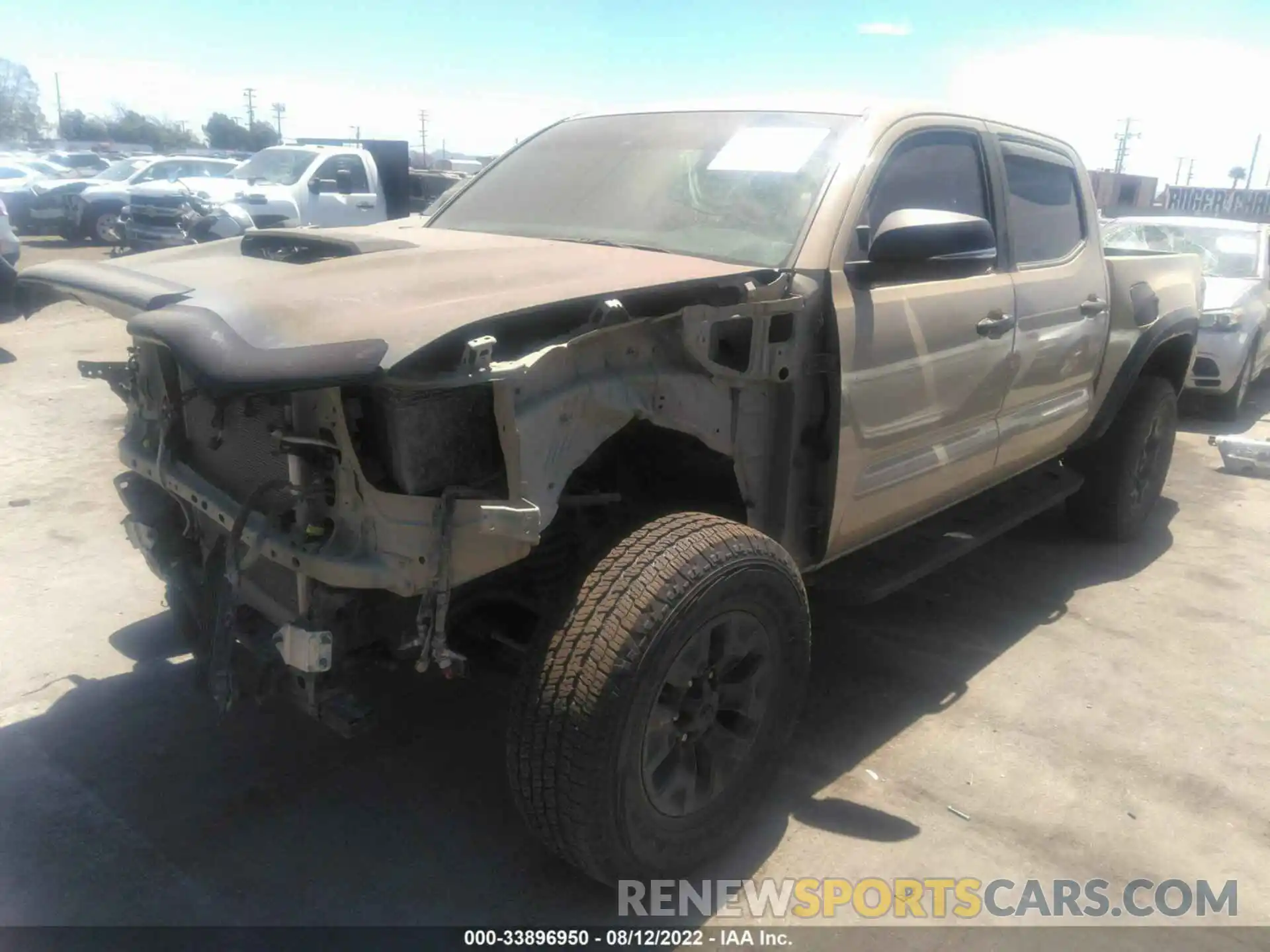 2 Photograph of a damaged car 3TMCZ5AN7KM207110 TOYOTA TACOMA 4WD 2019