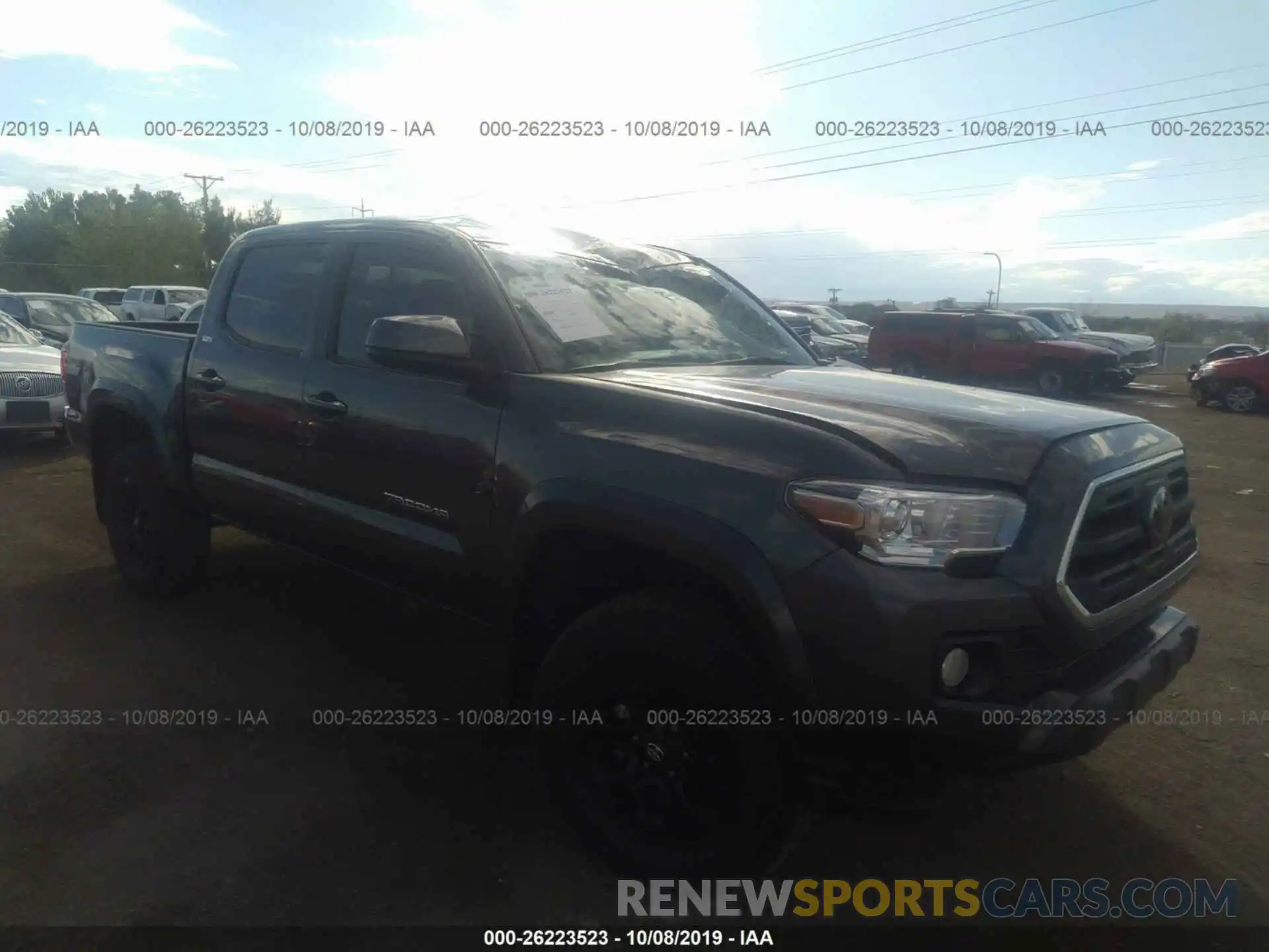 1 Photograph of a damaged car 3TMCZ5AN7KM209987 TOYOTA TACOMA 4WD 2019