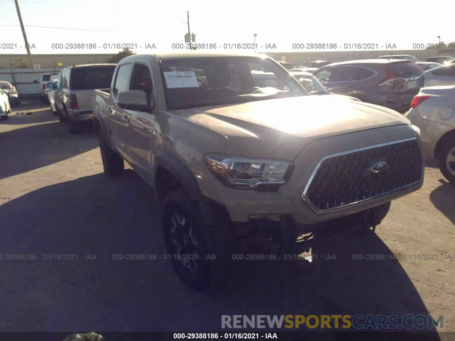 1 Photograph of a damaged car 3TMCZ5AN7KM211500 TOYOTA TACOMA 4WD 2019