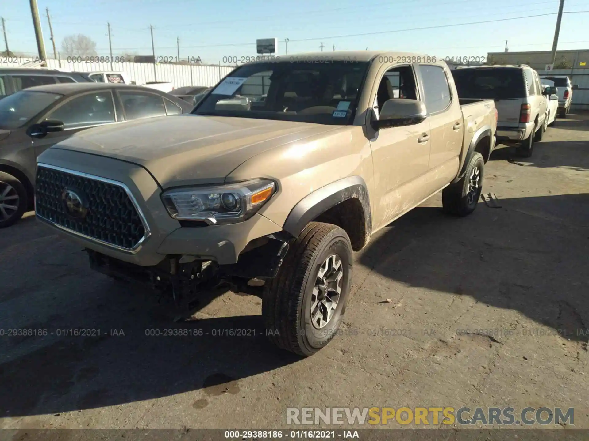 2 Photograph of a damaged car 3TMCZ5AN7KM211500 TOYOTA TACOMA 4WD 2019