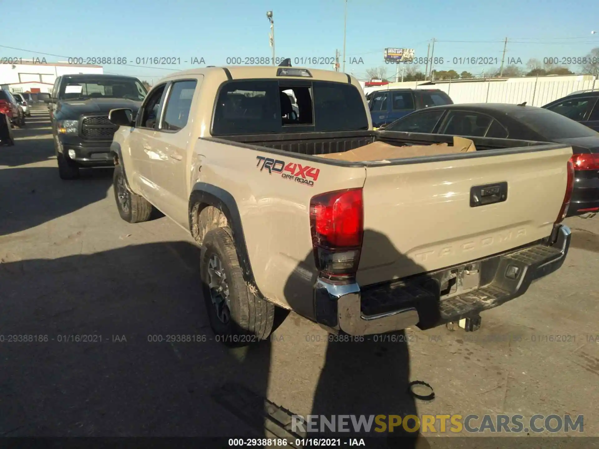 3 Photograph of a damaged car 3TMCZ5AN7KM211500 TOYOTA TACOMA 4WD 2019