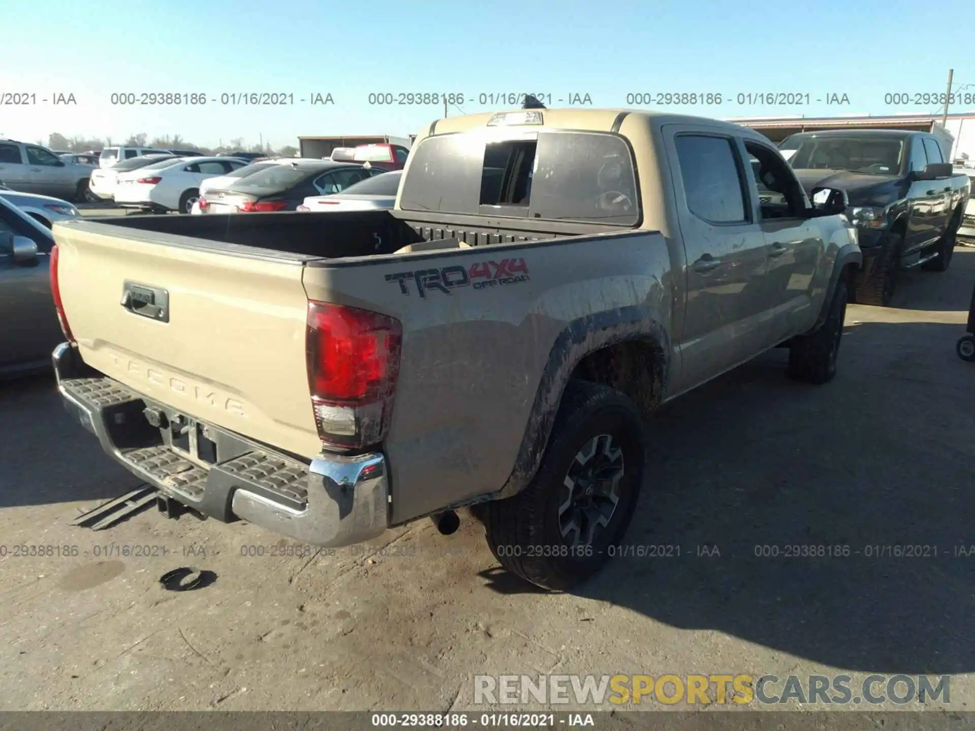 4 Photograph of a damaged car 3TMCZ5AN7KM211500 TOYOTA TACOMA 4WD 2019