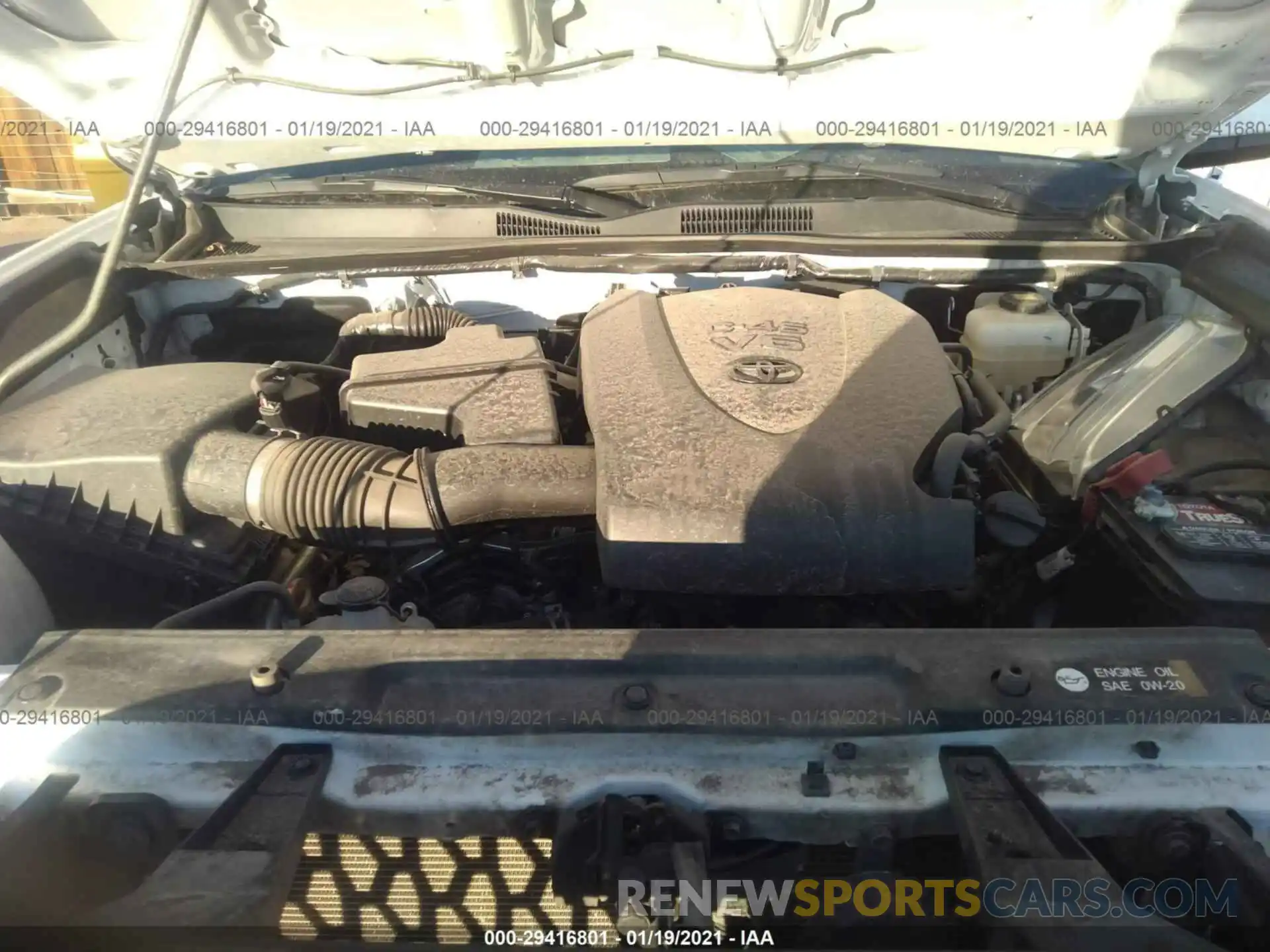 10 Photograph of a damaged car 3TMCZ5AN7KM218026 TOYOTA TACOMA 4WD 2019