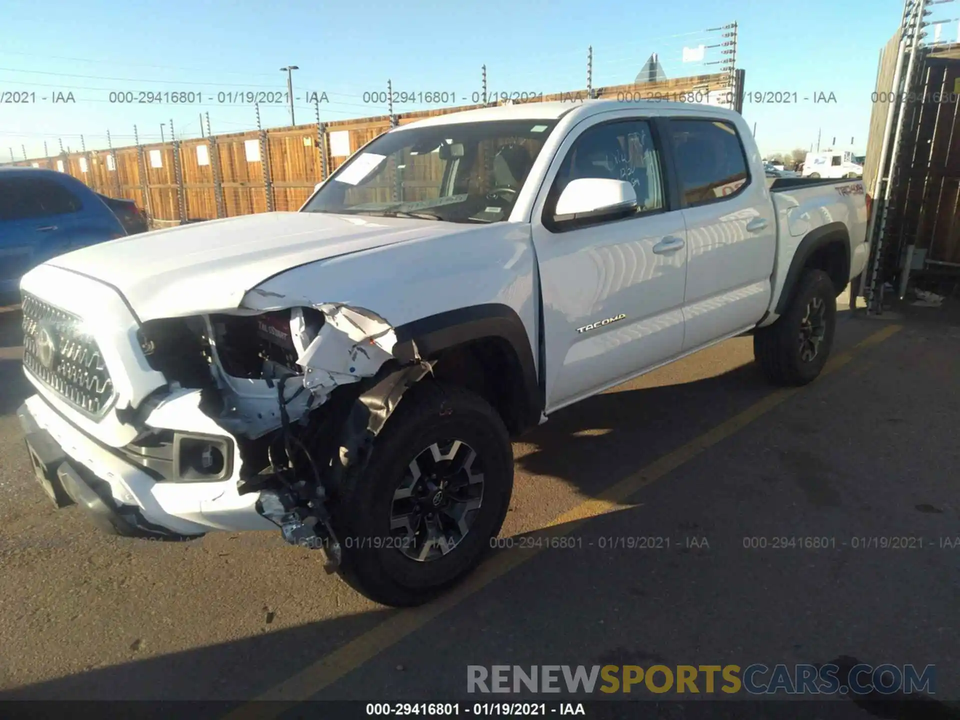 2 Photograph of a damaged car 3TMCZ5AN7KM218026 TOYOTA TACOMA 4WD 2019