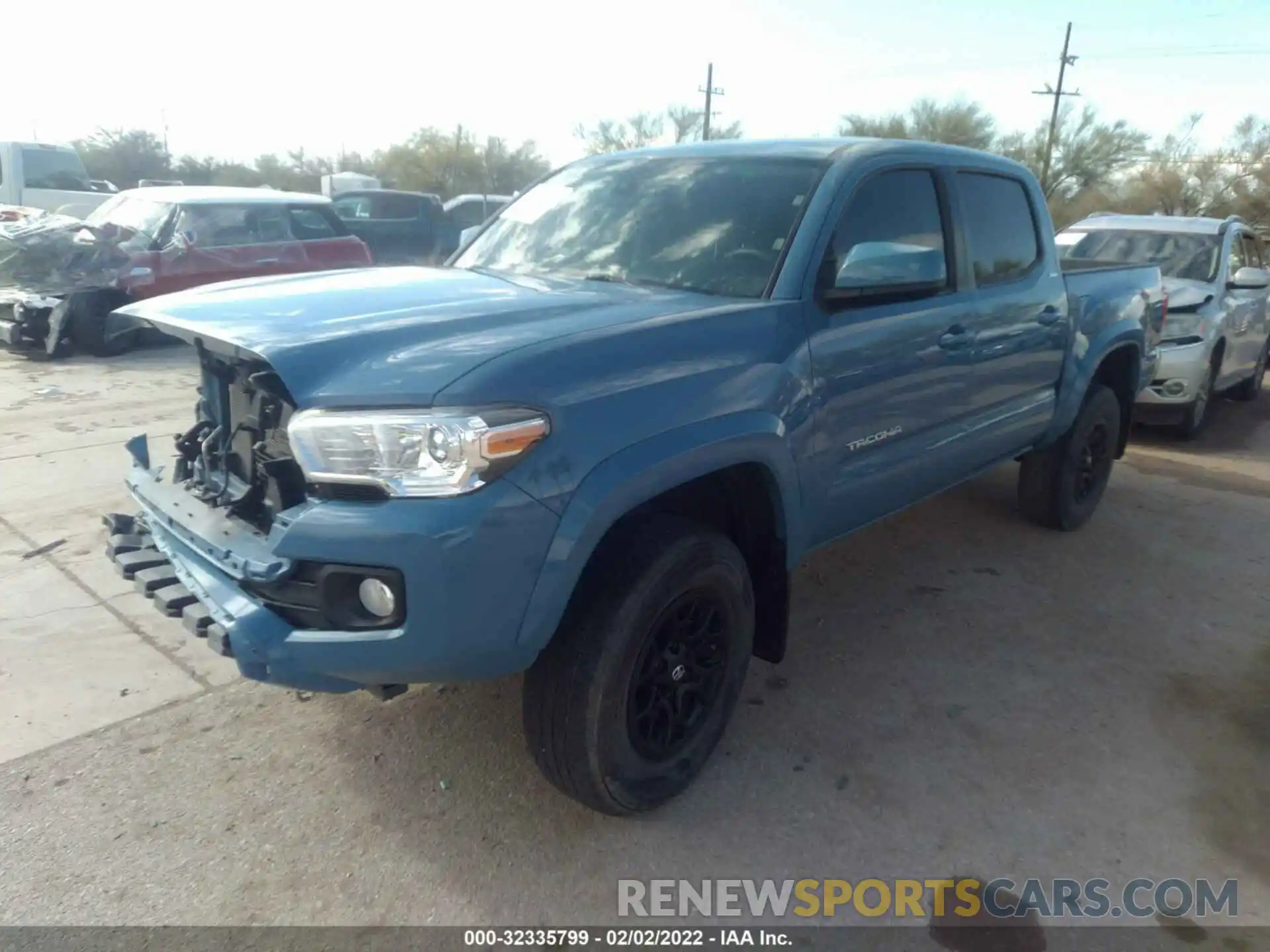 2 Photograph of a damaged car 3TMCZ5AN7KM219063 TOYOTA TACOMA 4WD 2019