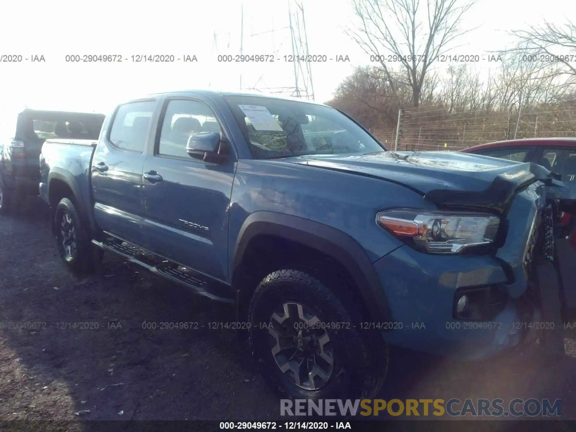 1 Photograph of a damaged car 3TMCZ5AN7KM226658 TOYOTA TACOMA 4WD 2019