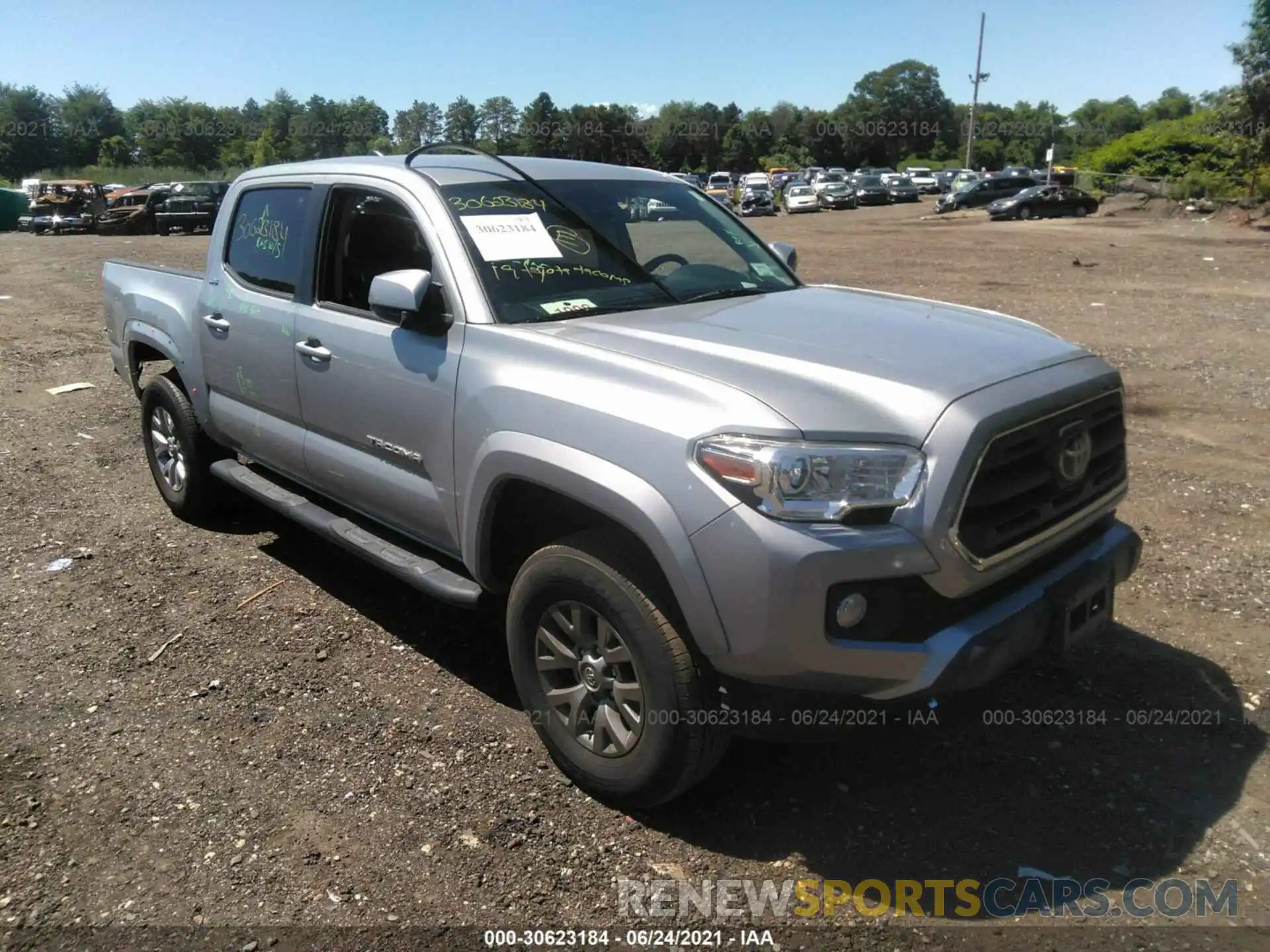 1 Photograph of a damaged car 3TMCZ5AN7KM234937 TOYOTA TACOMA 4WD 2019