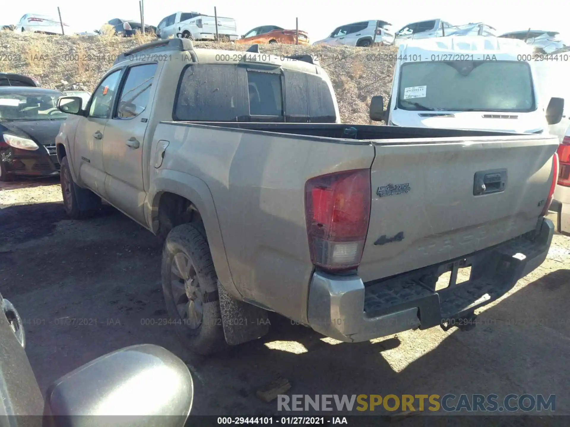 3 Photograph of a damaged car 3TMCZ5AN7KM238325 TOYOTA TACOMA 4WD 2019