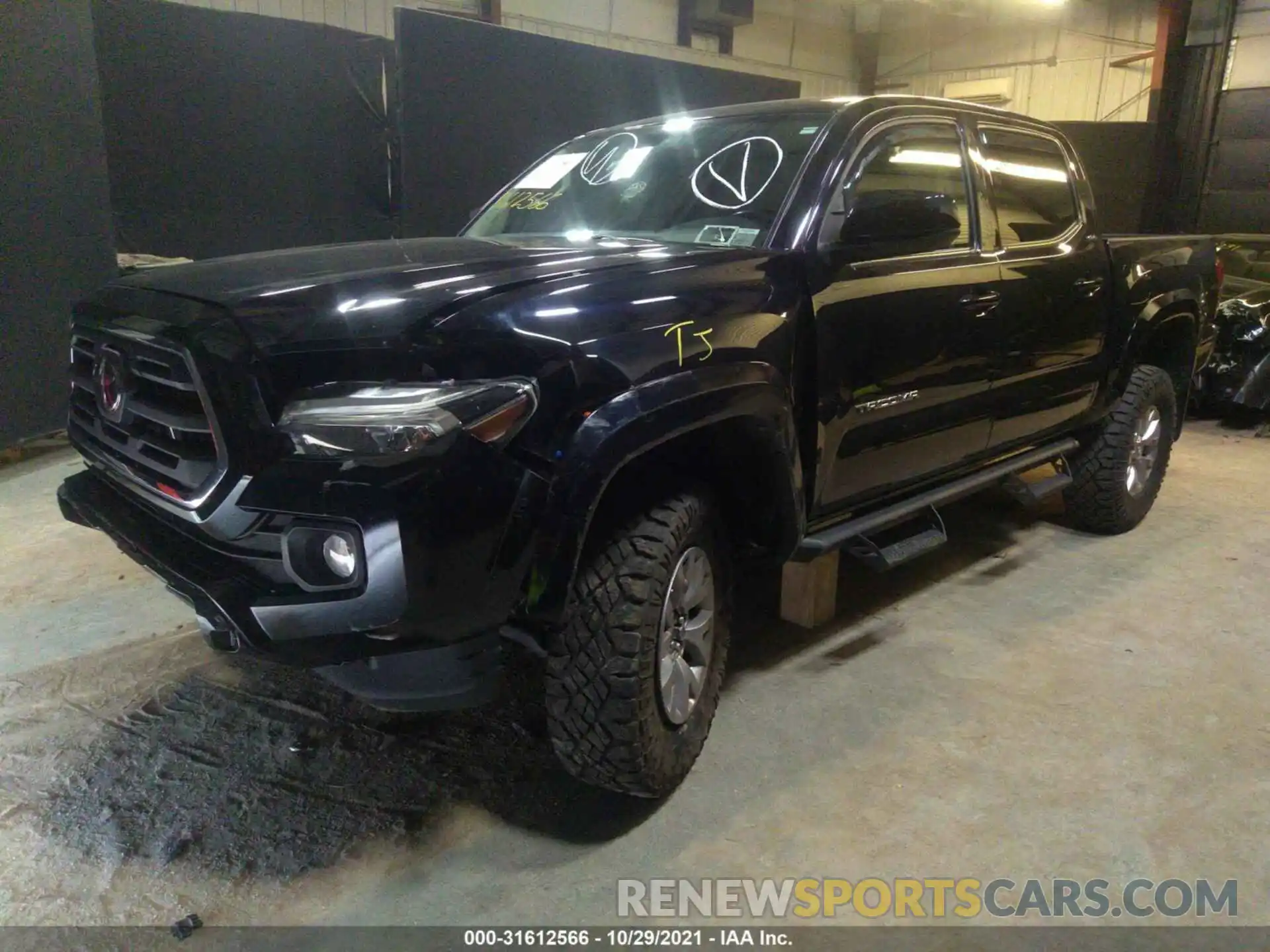 2 Photograph of a damaged car 3TMCZ5AN7KM245310 TOYOTA TACOMA 4WD 2019