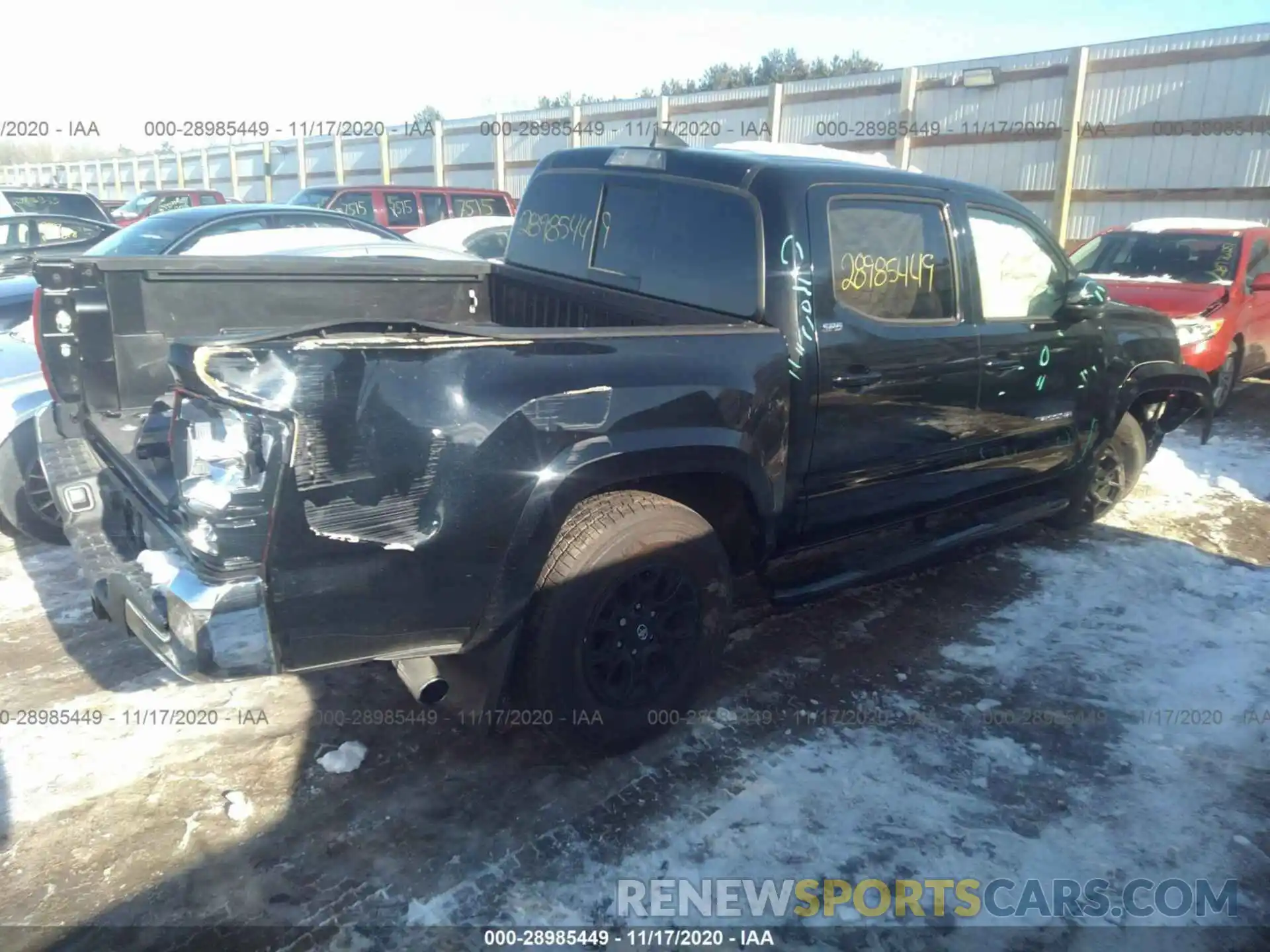 4 Photograph of a damaged car 3TMCZ5AN7KM247509 TOYOTA TACOMA 4WD 2019