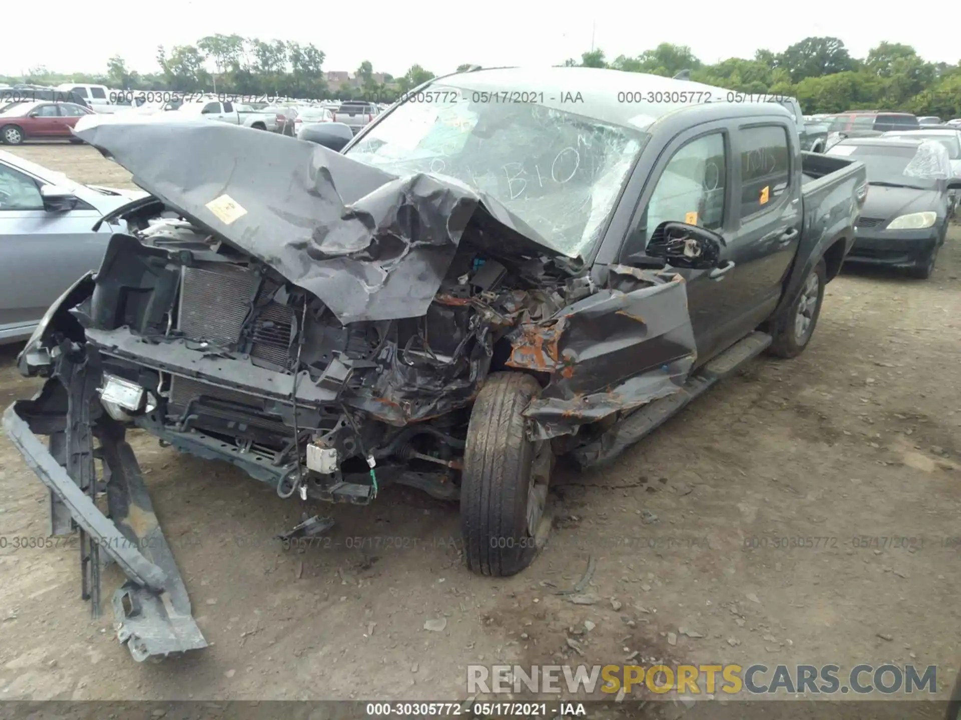 2 Photograph of a damaged car 3TMCZ5AN7KM248448 TOYOTA TACOMA 4WD 2019