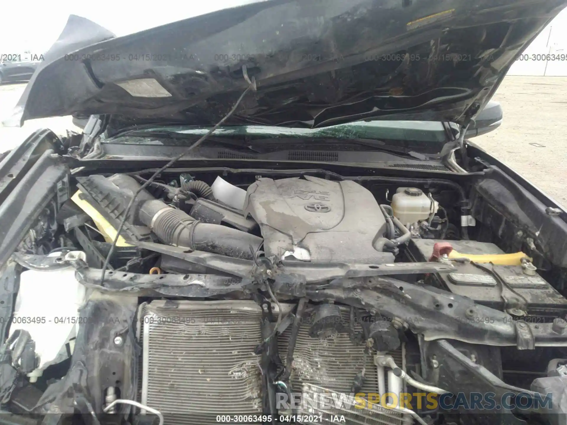 10 Photograph of a damaged car 3TMCZ5AN7KM257666 TOYOTA TACOMA 4WD 2019