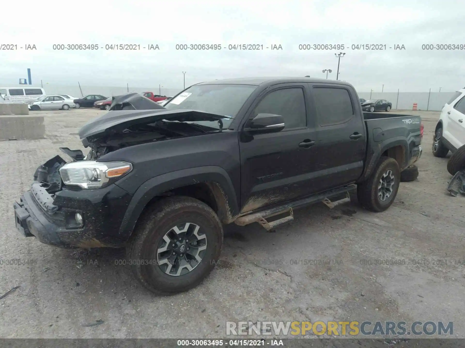 2 Photograph of a damaged car 3TMCZ5AN7KM257666 TOYOTA TACOMA 4WD 2019