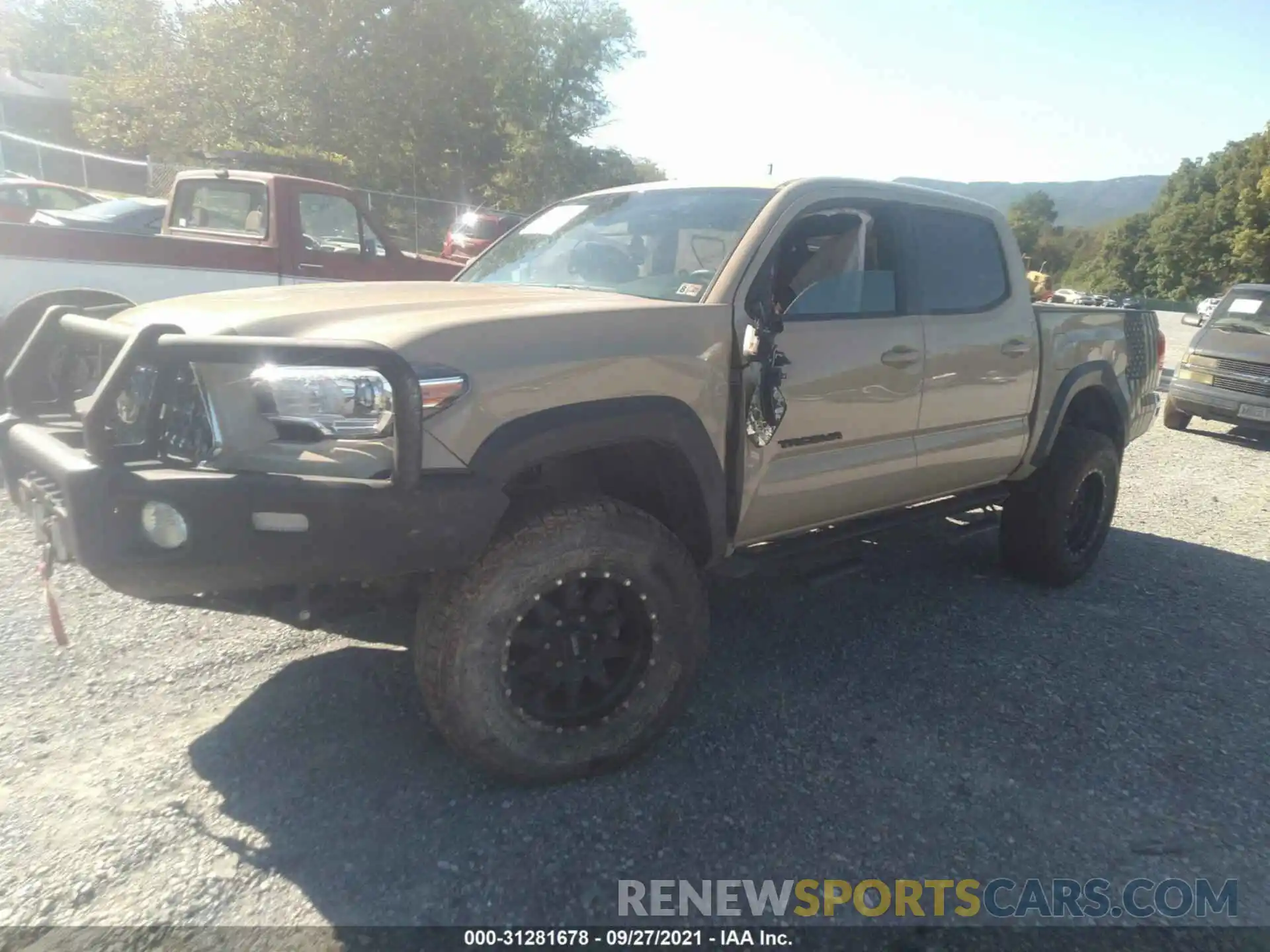 2 Photograph of a damaged car 3TMCZ5AN7KM260440 TOYOTA TACOMA 4WD 2019