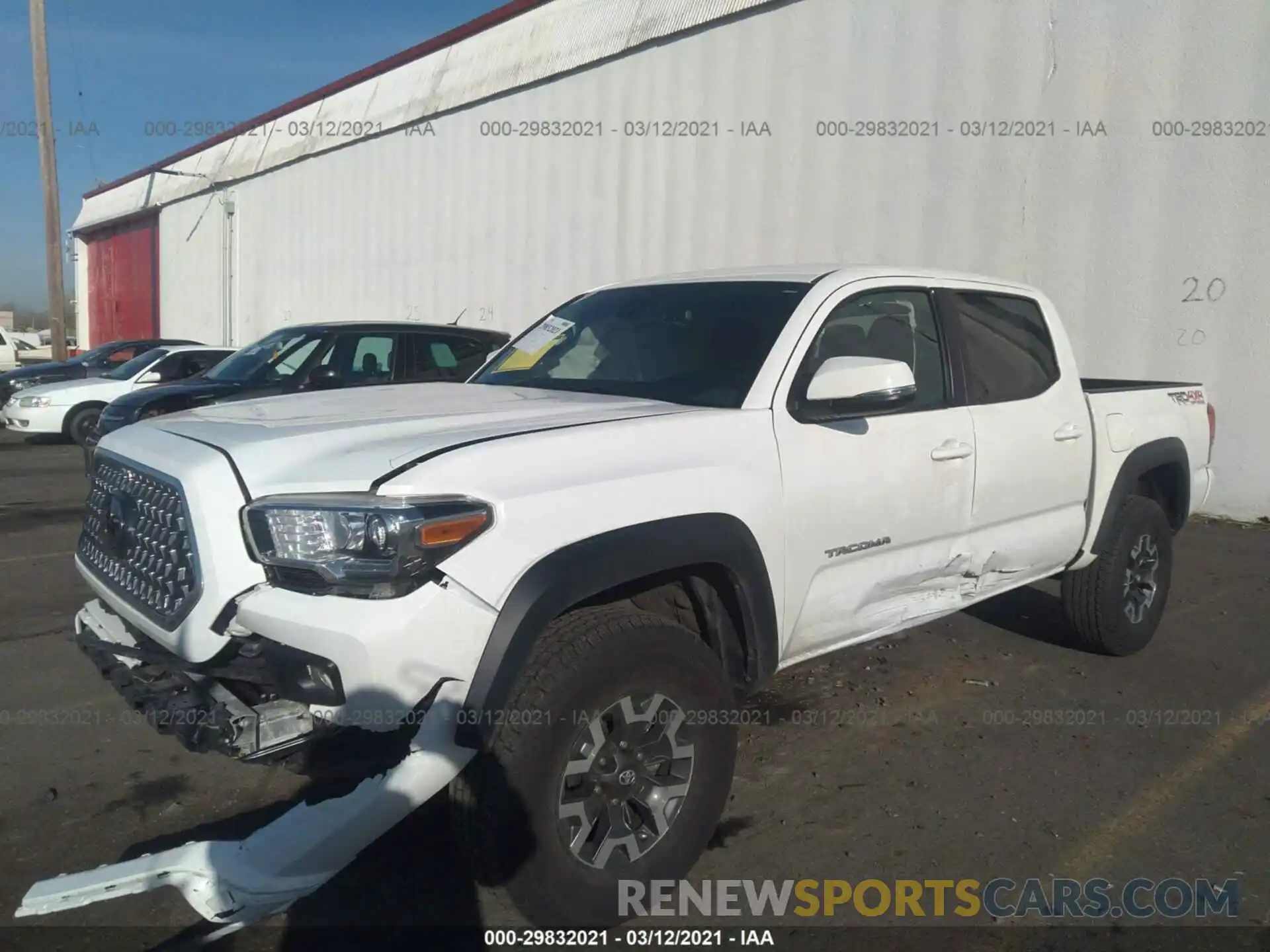 2 Photograph of a damaged car 3TMCZ5AN7KM268165 TOYOTA TACOMA 4WD 2019