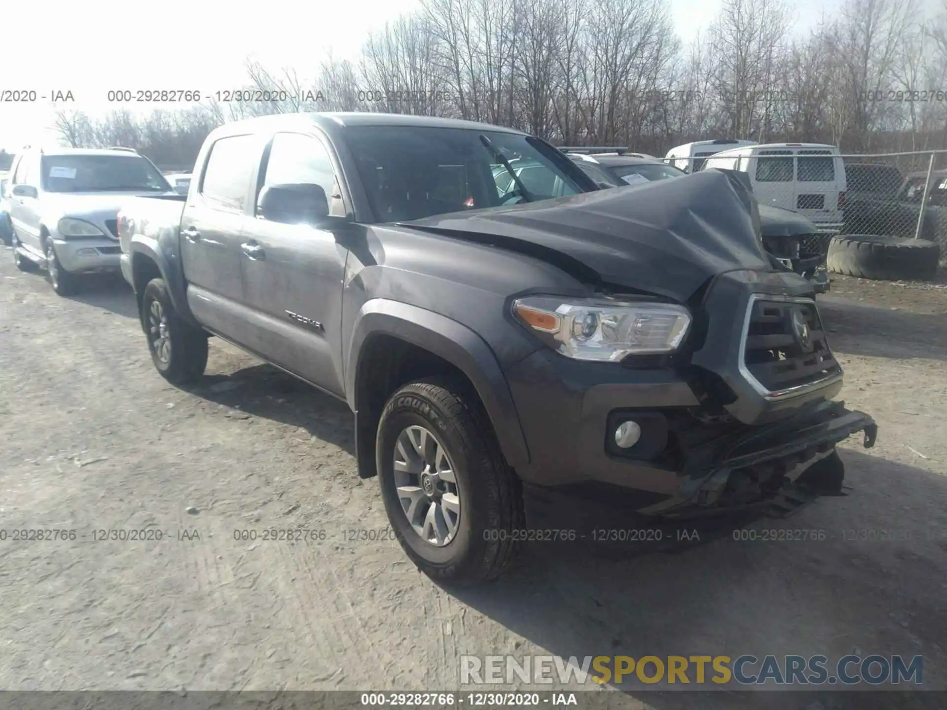 1 Photograph of a damaged car 3TMCZ5AN7KM276430 TOYOTA TACOMA 4WD 2019