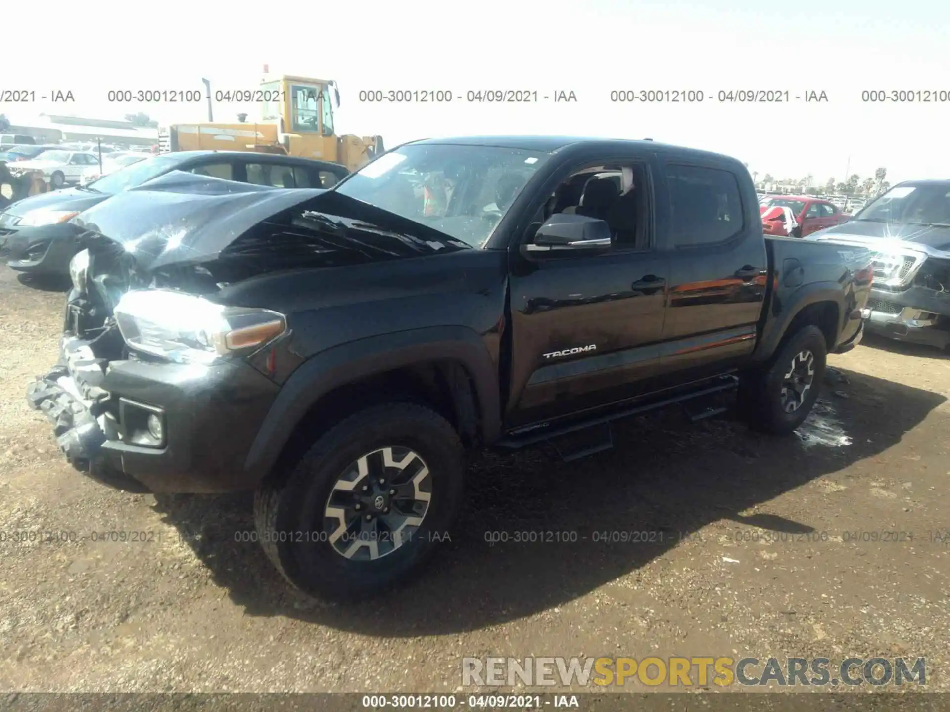 2 Photograph of a damaged car 3TMCZ5AN8KM192889 TOYOTA TACOMA 4WD 2019