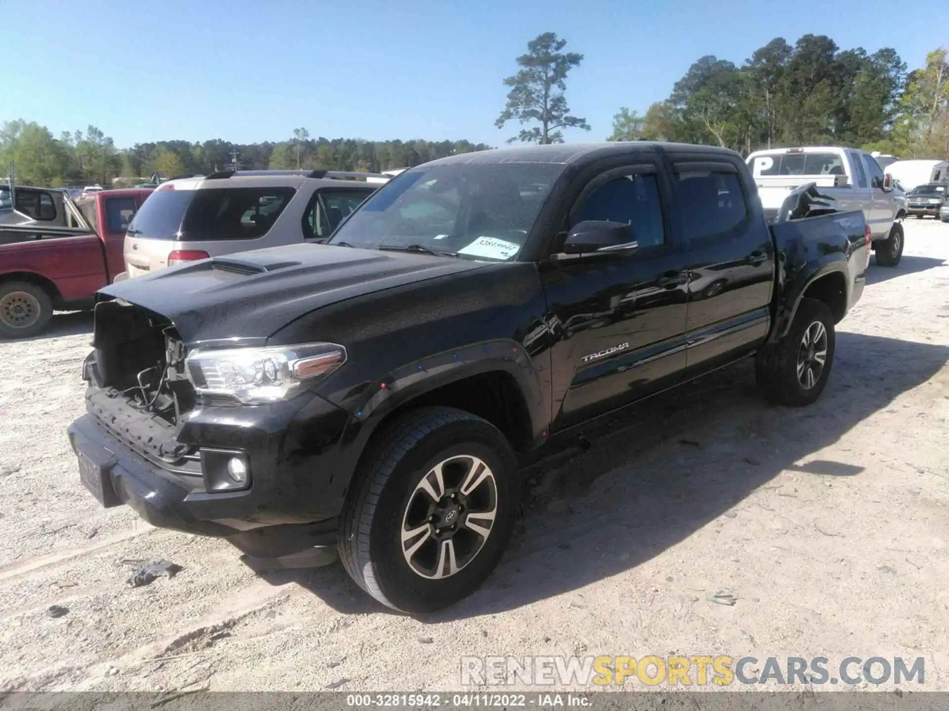 2 Photograph of a damaged car 3TMCZ5AN8KM197316 TOYOTA TACOMA 4WD 2019