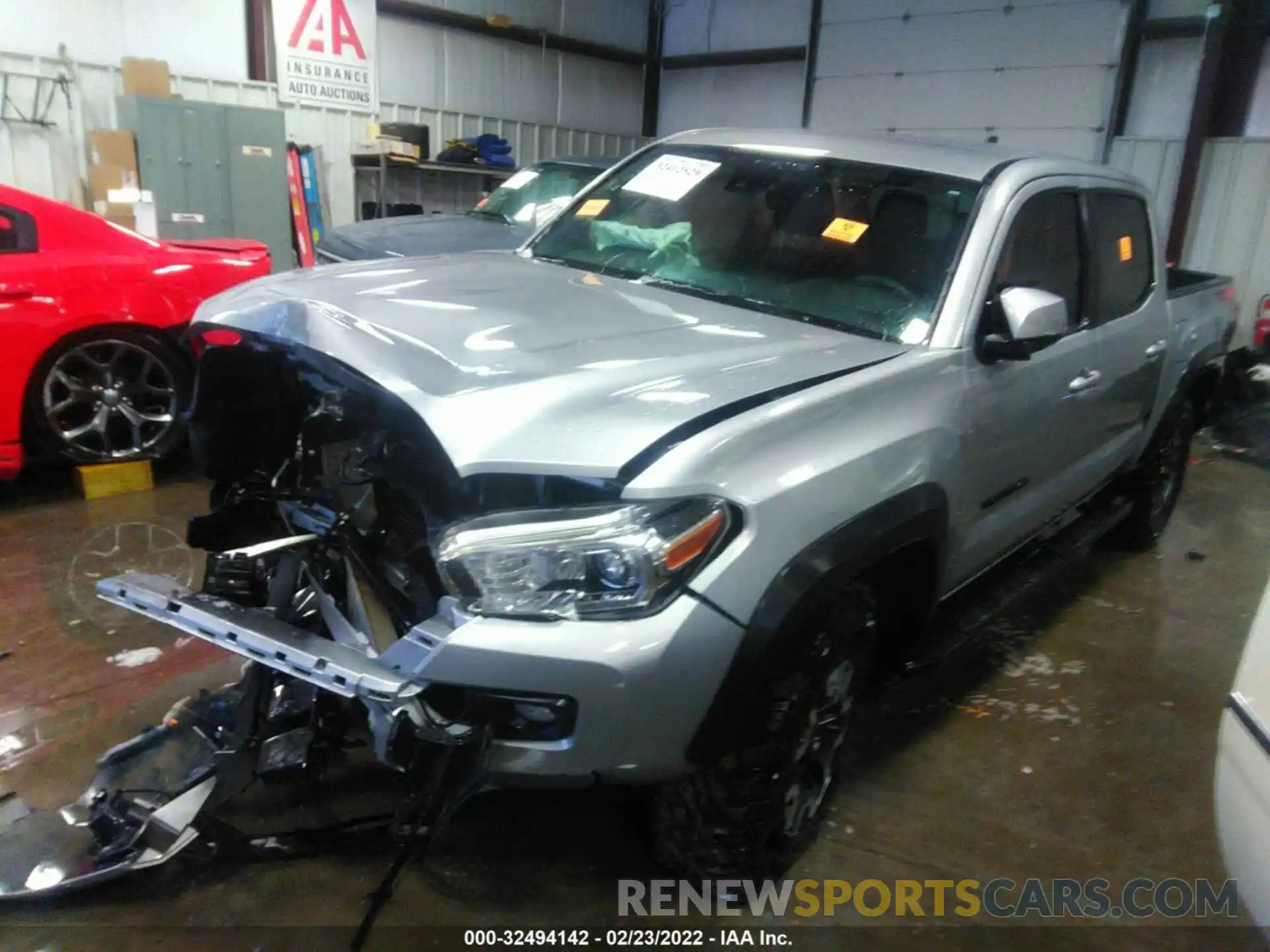 2 Photograph of a damaged car 3TMCZ5AN8KM201378 TOYOTA TACOMA 4WD 2019