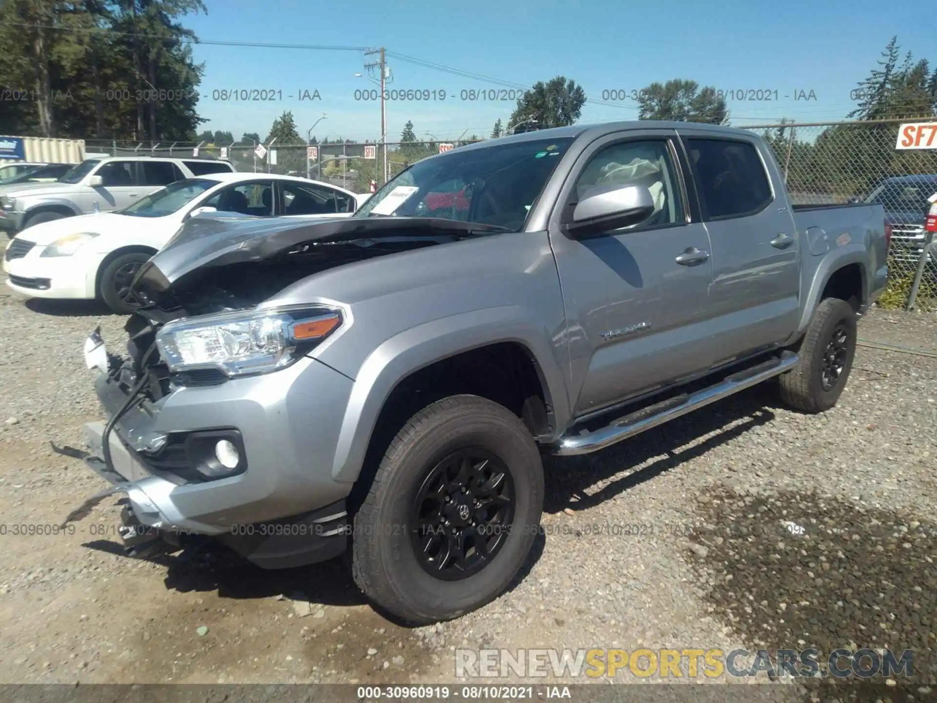 2 Photograph of a damaged car 3TMCZ5AN8KM212025 TOYOTA TACOMA 4WD 2019