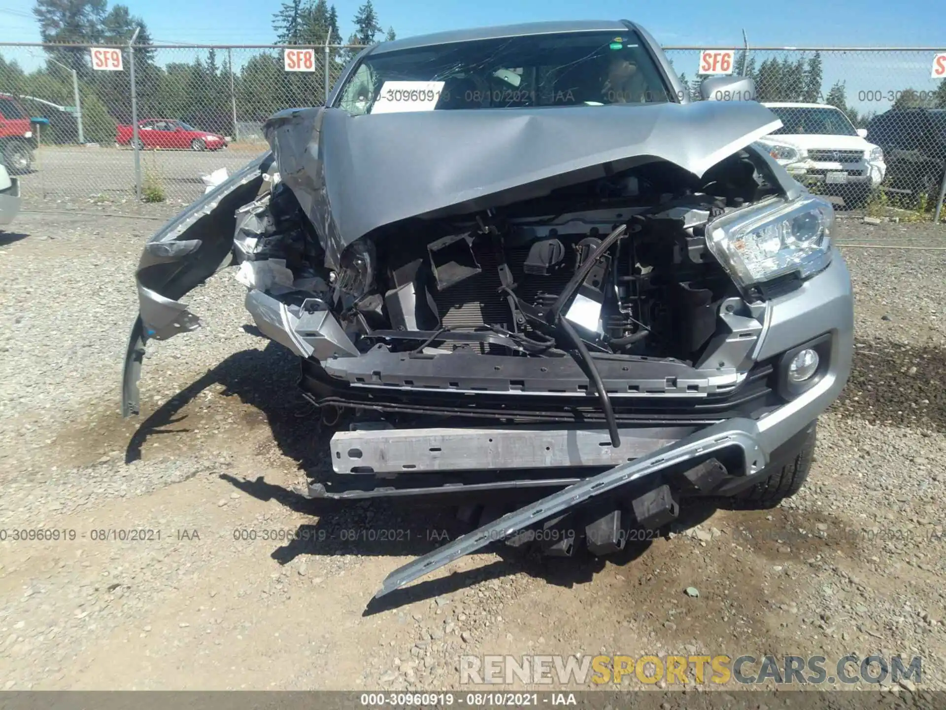 6 Photograph of a damaged car 3TMCZ5AN8KM212025 TOYOTA TACOMA 4WD 2019