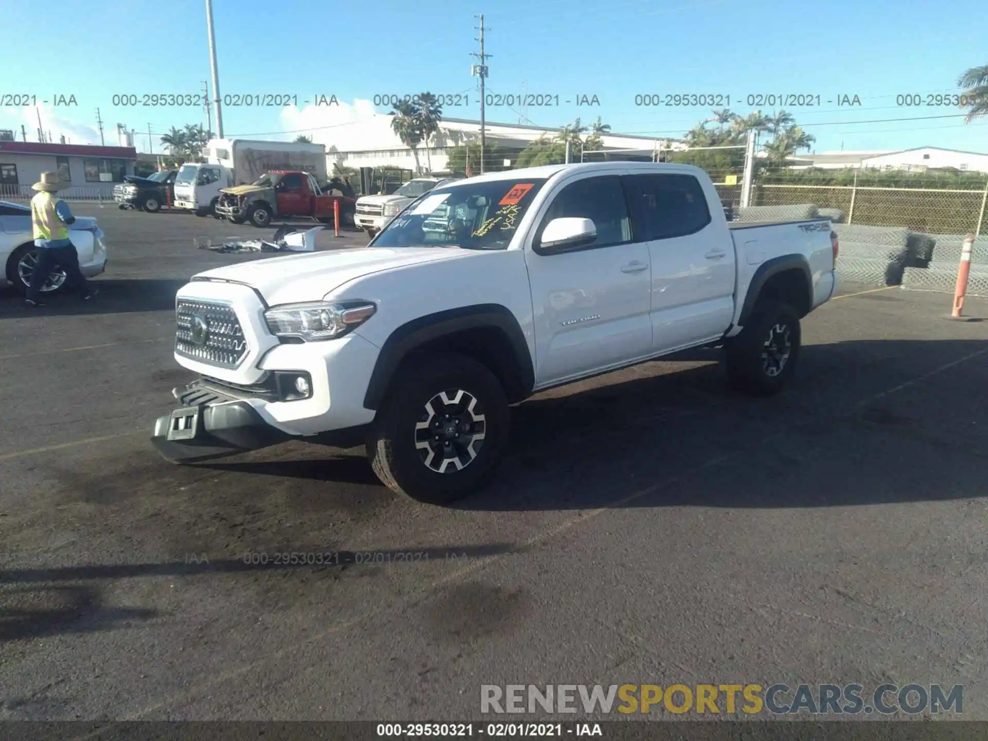 2 Photograph of a damaged car 3TMCZ5AN8KM214356 TOYOTA TACOMA 4WD 2019