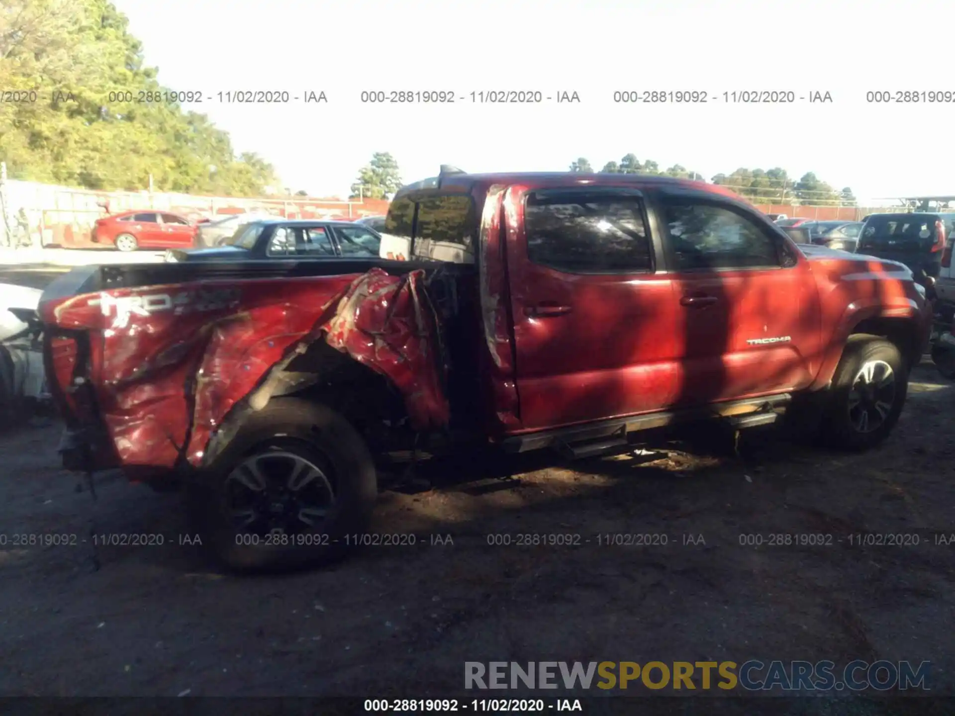 6 Photograph of a damaged car 3TMCZ5AN8KM217032 TOYOTA TACOMA 4WD 2019