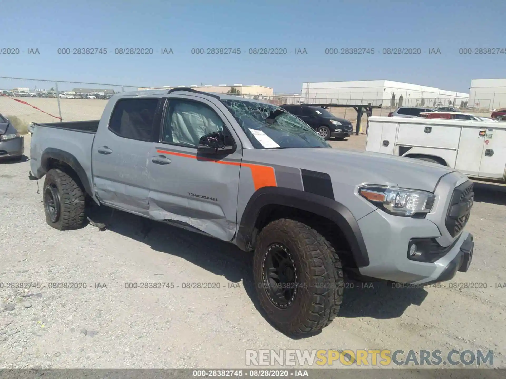 1 Photograph of a damaged car 3TMCZ5AN8KM218441 TOYOTA TACOMA 4WD 2019