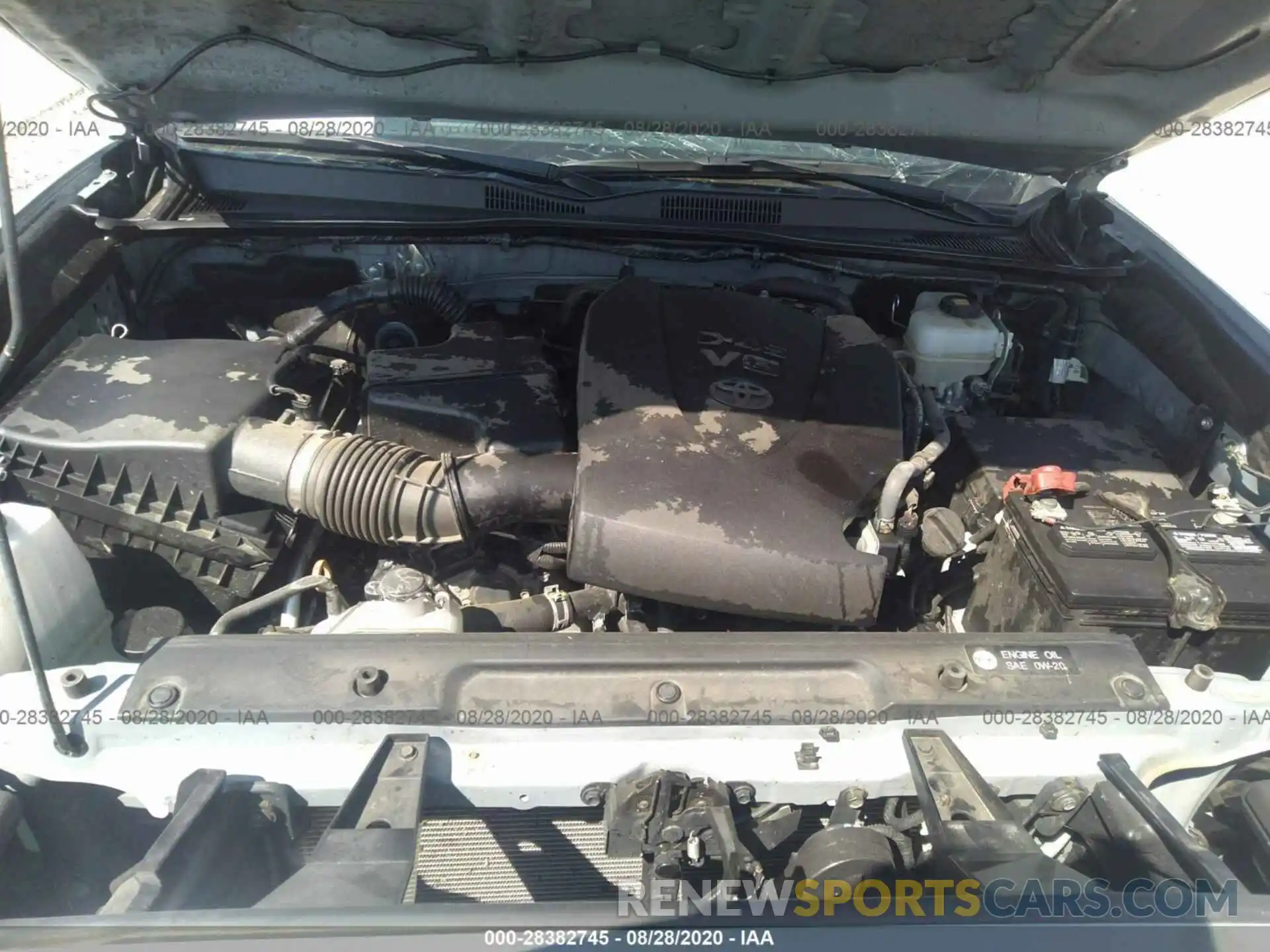 10 Photograph of a damaged car 3TMCZ5AN8KM218441 TOYOTA TACOMA 4WD 2019