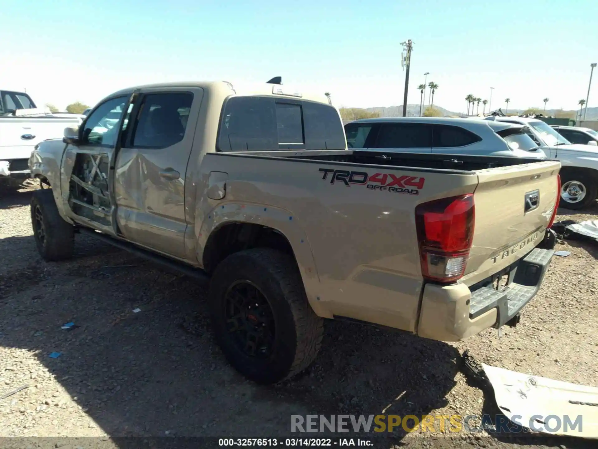 3 Photograph of a damaged car 3TMCZ5AN8KM221923 TOYOTA TACOMA 4WD 2019