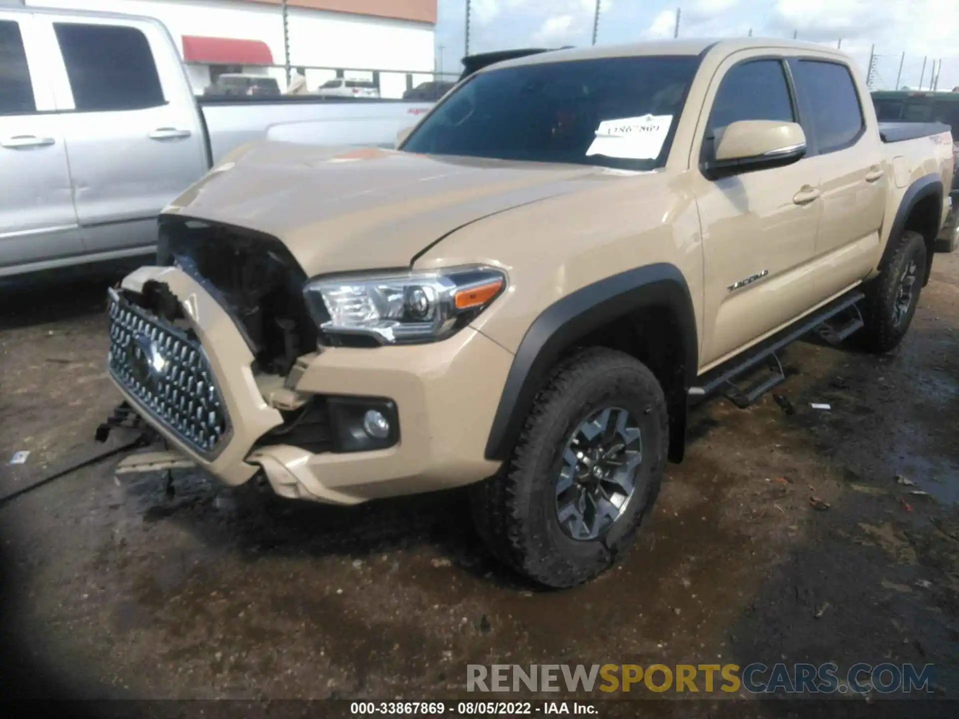 2 Photograph of a damaged car 3TMCZ5AN8KM222859 TOYOTA TACOMA 4WD 2019