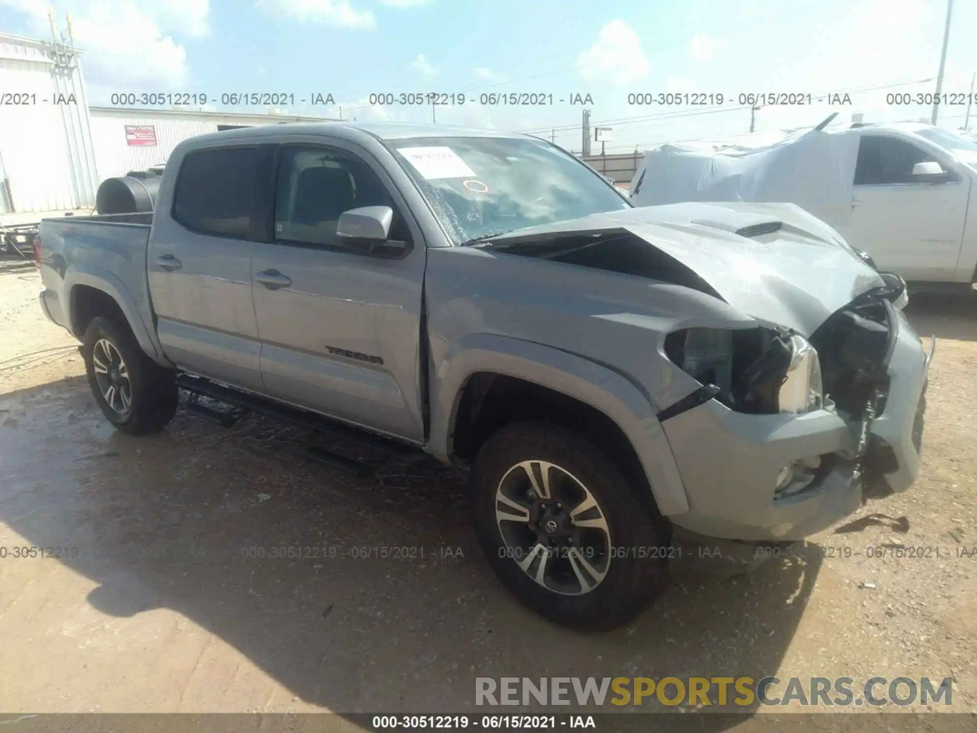 1 Photograph of a damaged car 3TMCZ5AN8KM228404 TOYOTA TACOMA 4WD 2019