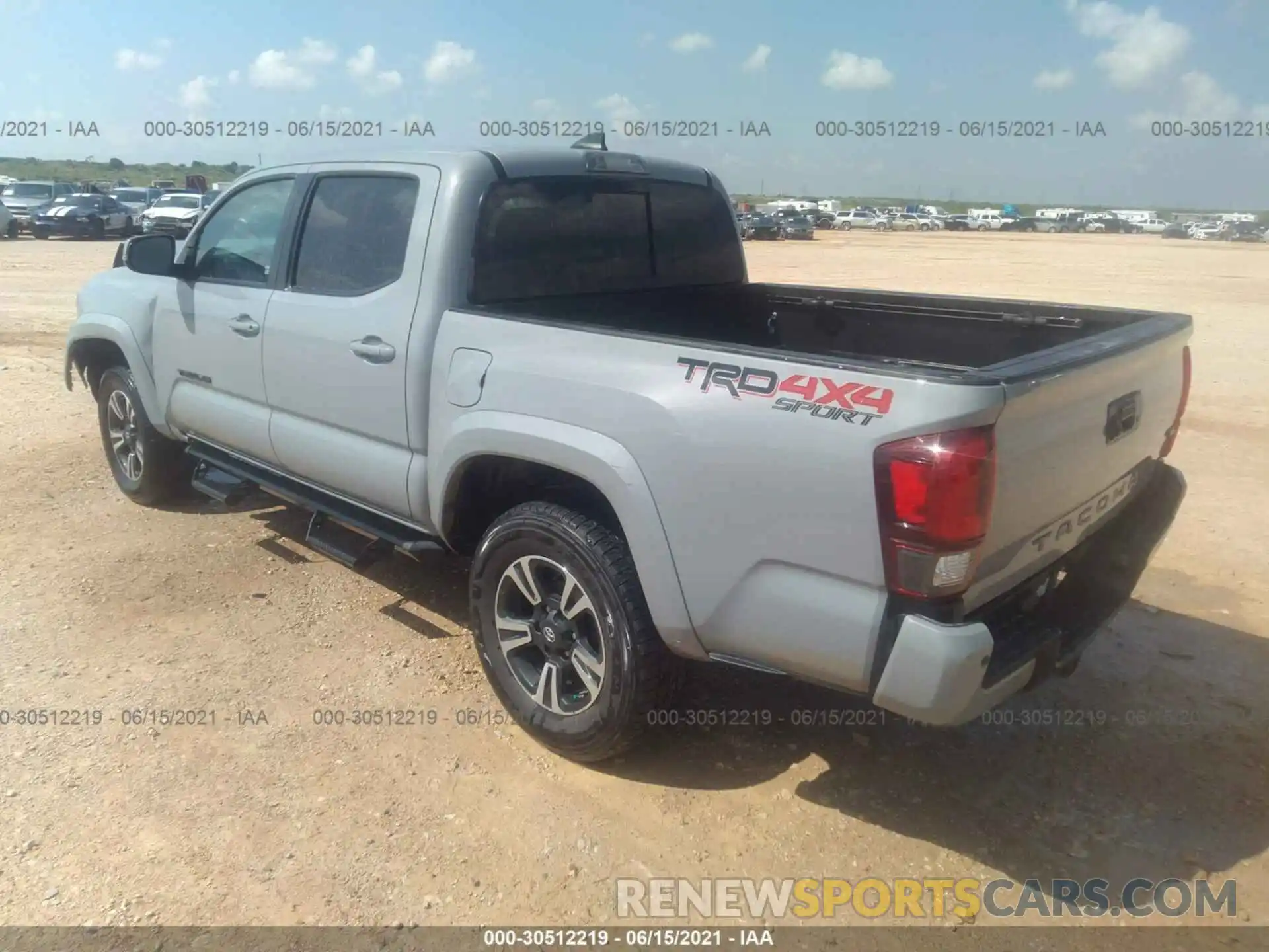 3 Photograph of a damaged car 3TMCZ5AN8KM228404 TOYOTA TACOMA 4WD 2019