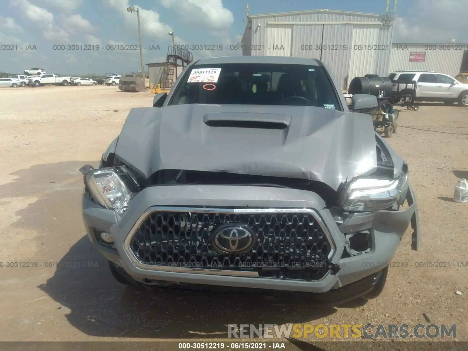 6 Photograph of a damaged car 3TMCZ5AN8KM228404 TOYOTA TACOMA 4WD 2019